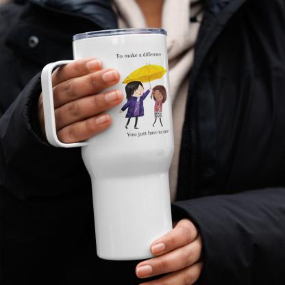 Kindness Travel Mug – To Make a Difference Quote | Durable Ceramic Gift - Inspire Cups