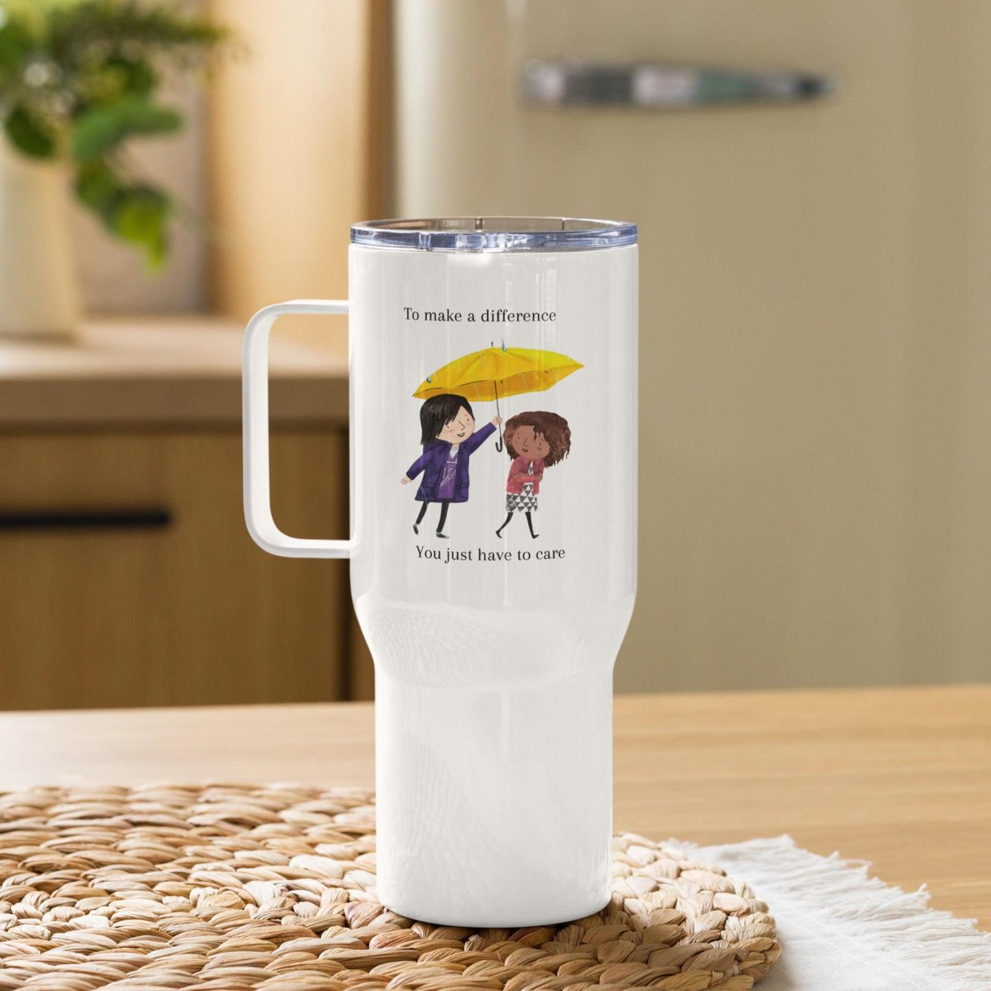 Kindness Travel Mug – To Make a Difference Quote | Durable Ceramic Gift - Inspire Cups