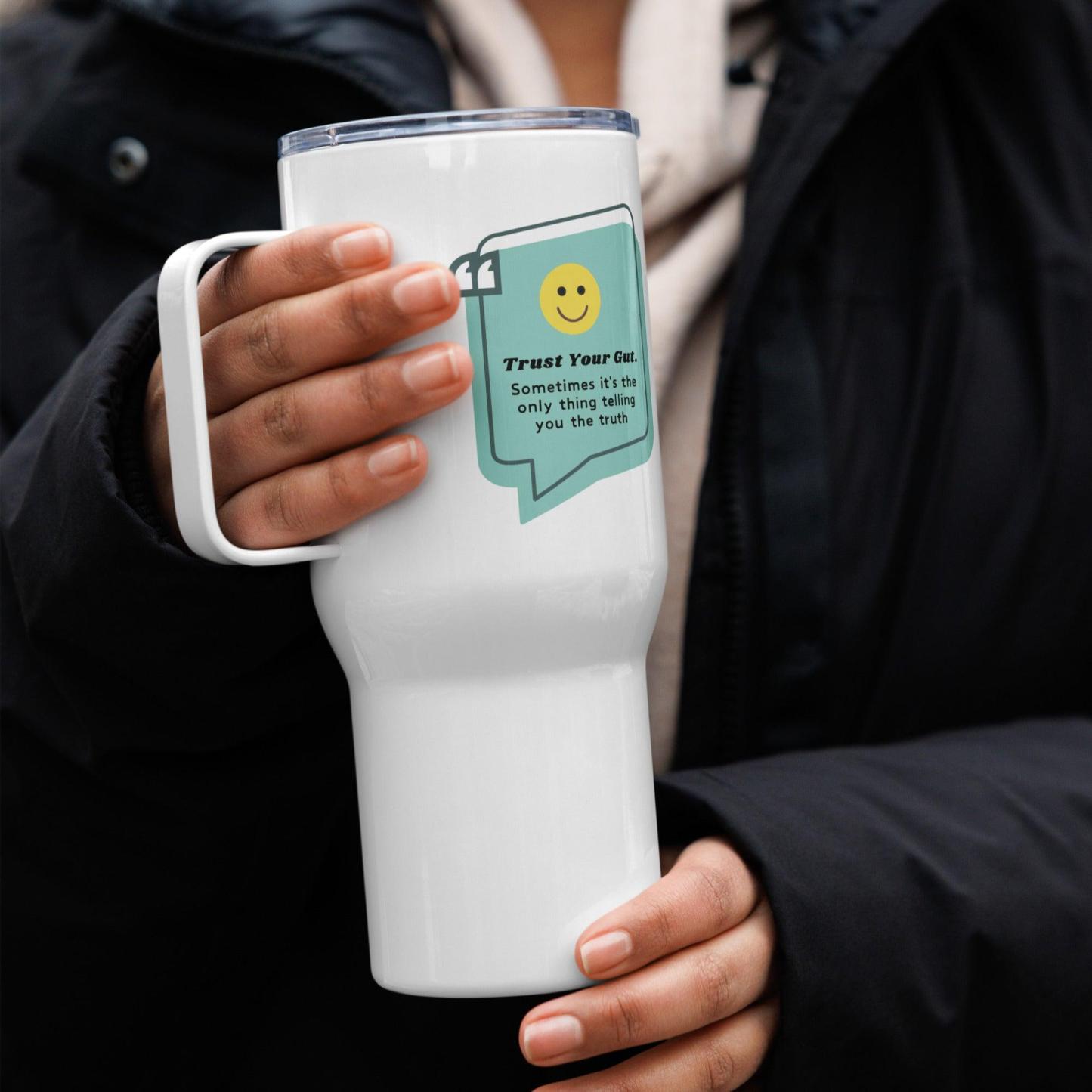 Trust Your Gut Mug – Intuition-Inspired Ceramic Travel Cup - Inspire Cups