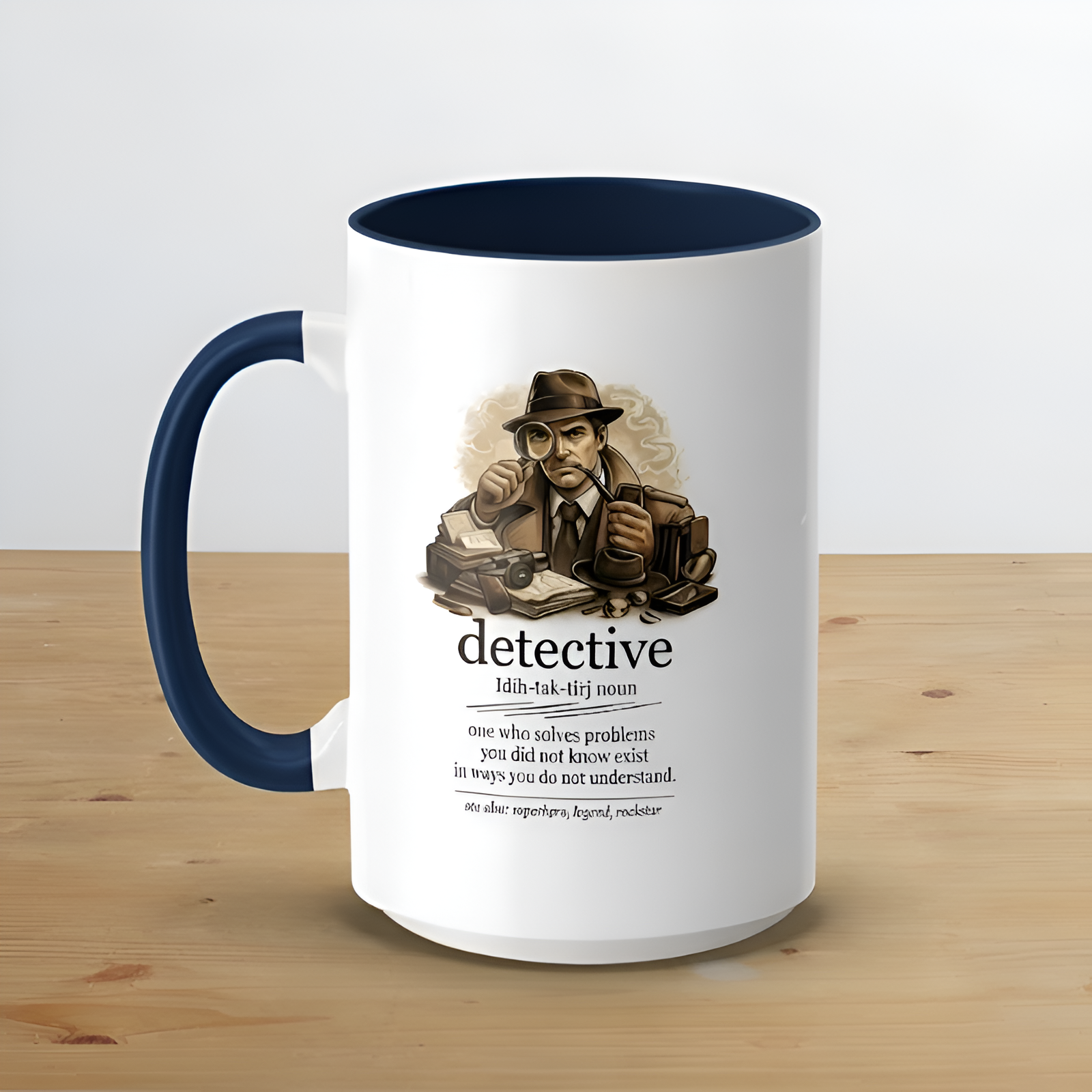 Sherlock Style Vintage Detective Definition Mug