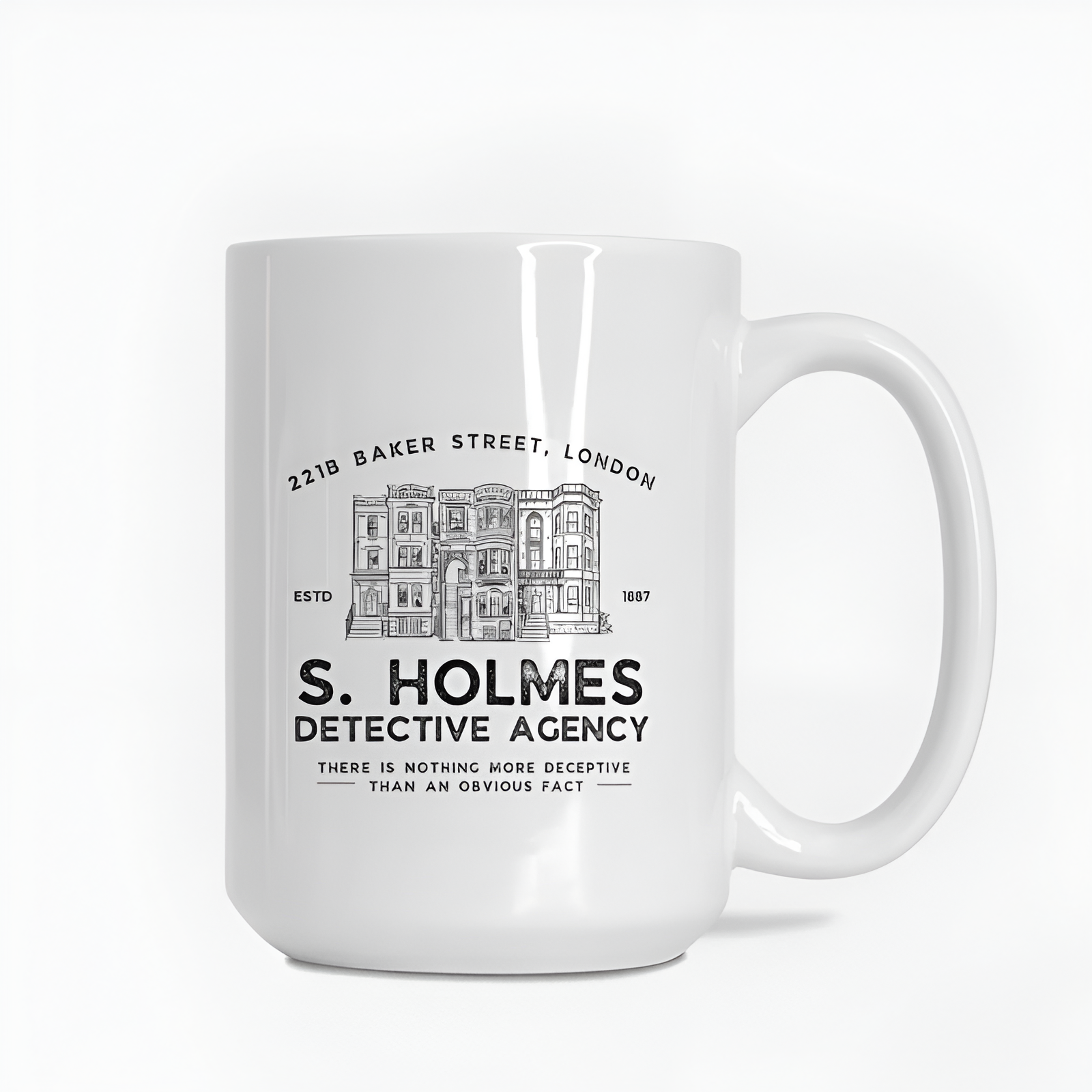 Sherlock Holmes Detective Agency Baker Street Mug