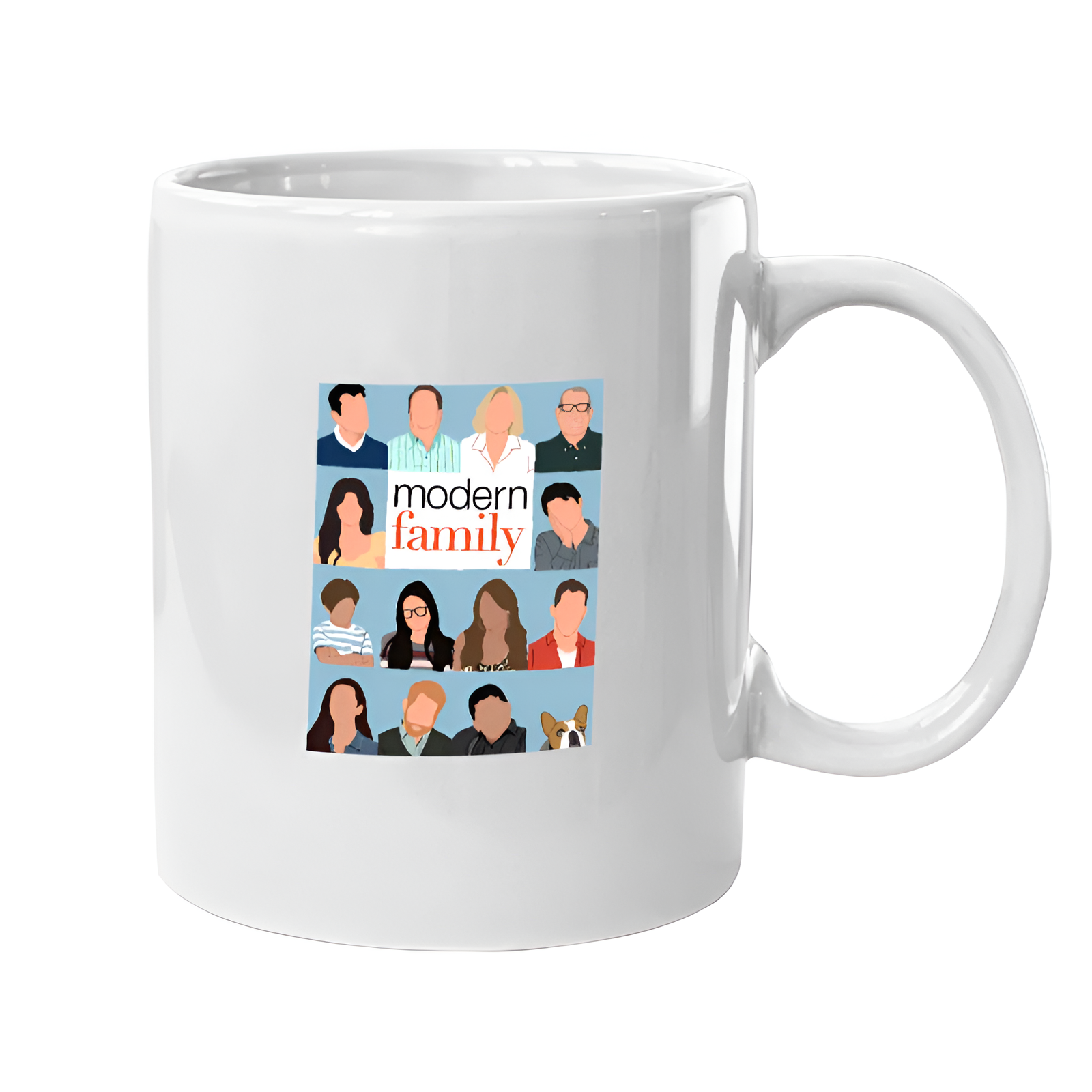 Modern Family Character Grid Ceramic Coffee Mug