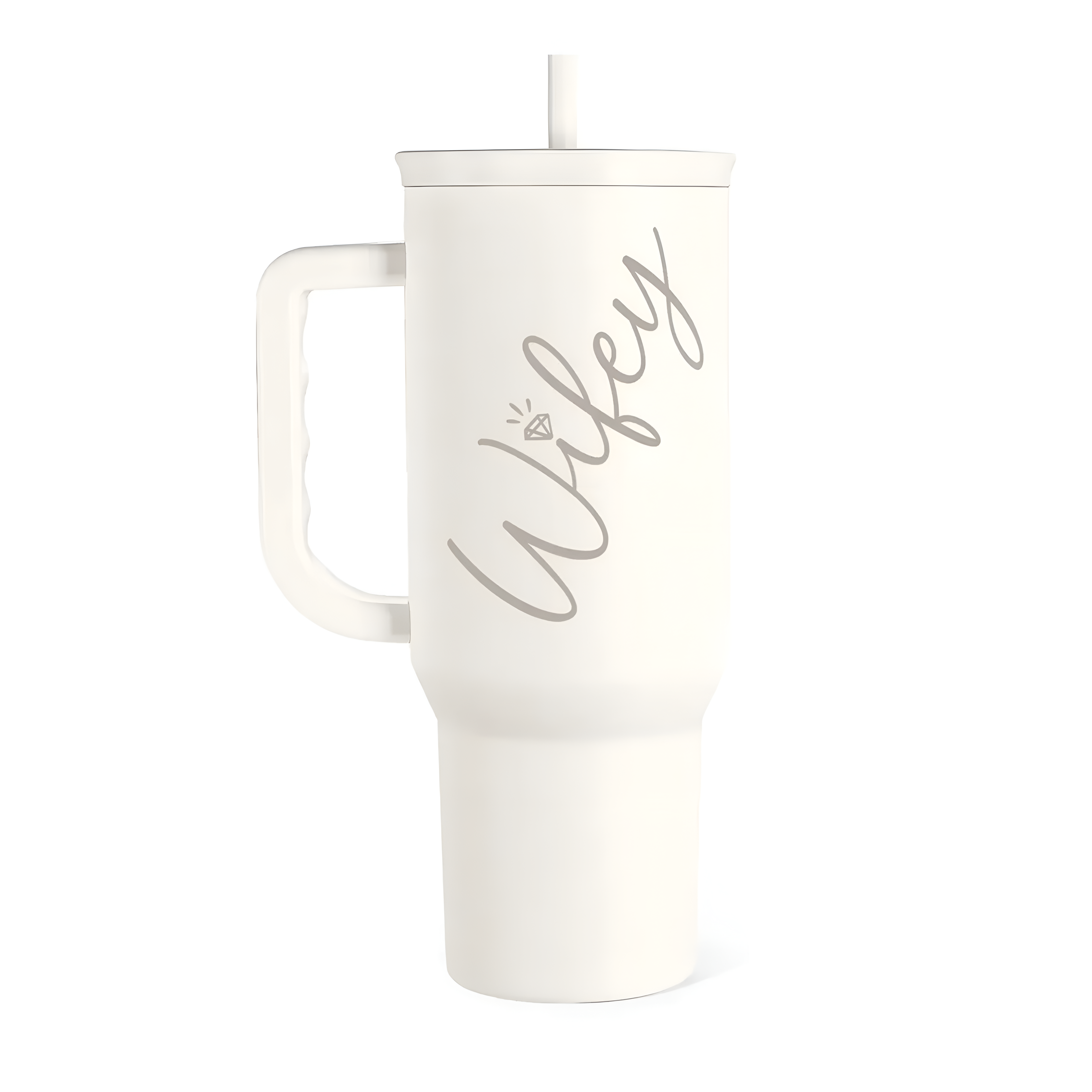 40oz Printed Stainless Steel Insulated Tumbler With Straw