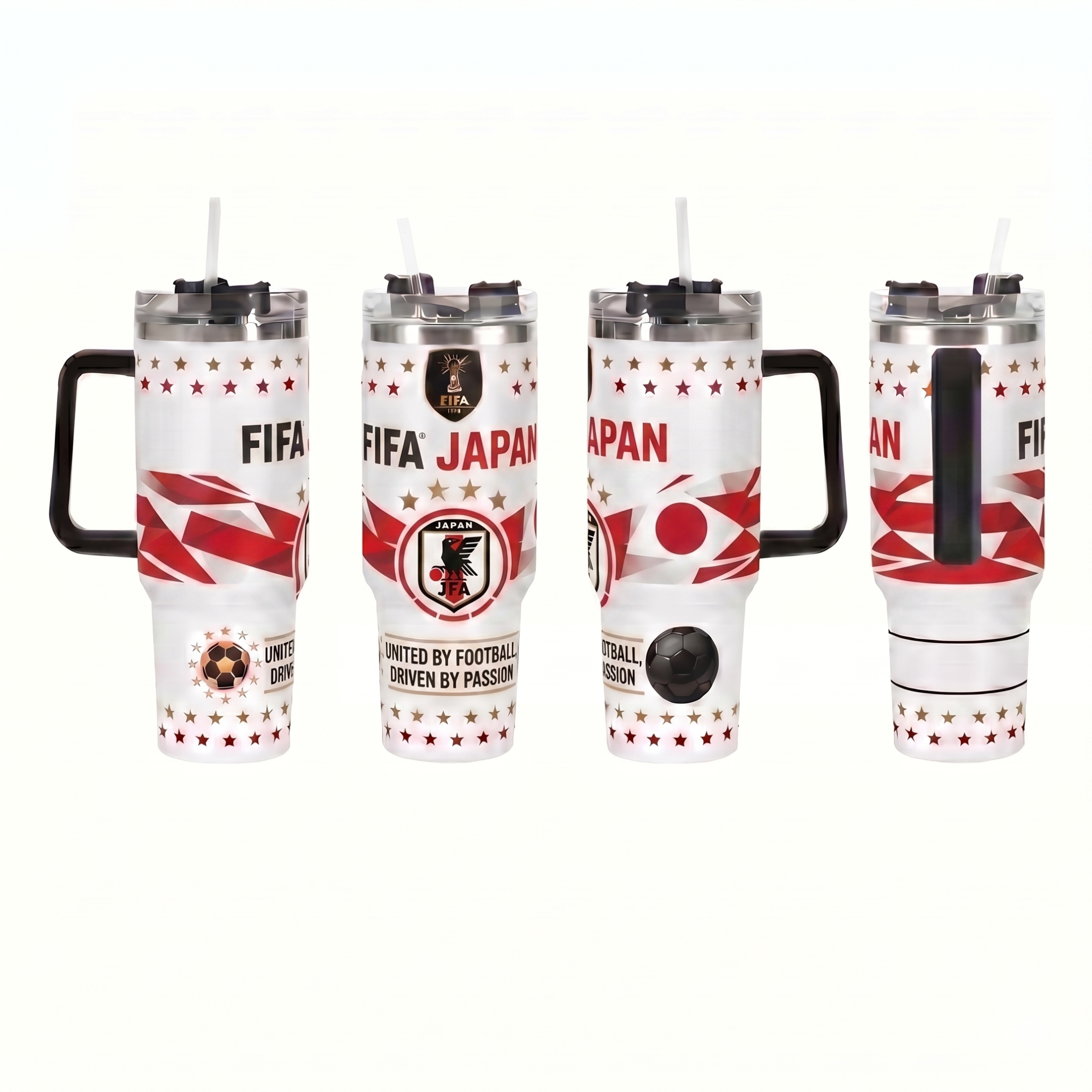 FIFA 2026 Japan Soccer Sports Themed 40oz Tumbler With Straw And Lid
