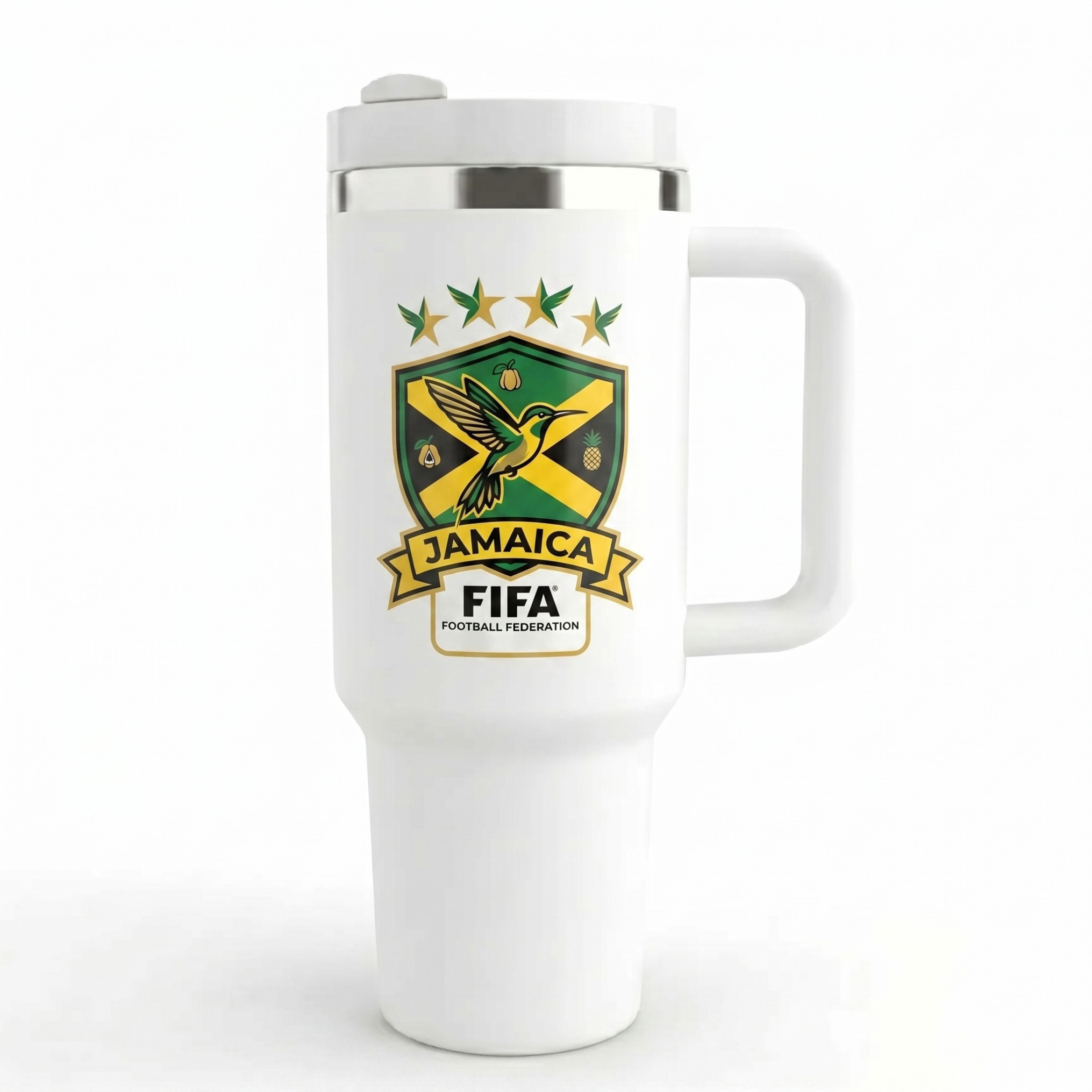 FIFA 2026 Jamaica Soccer Sports Themed 40oz Tumbler With Straw And Lid