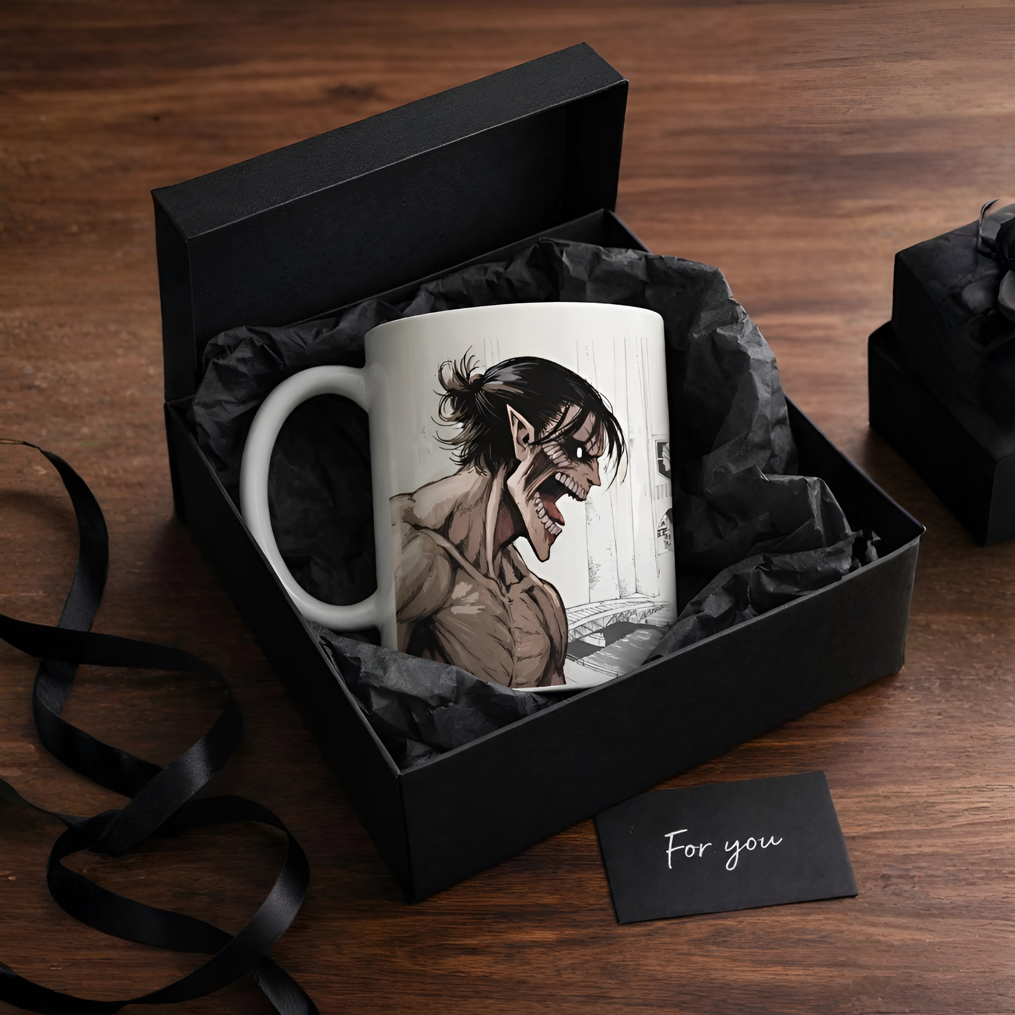 Anime Mug Inspired by Attack on Titan, Titan Form Coffee Cup, AOT Fan Gift