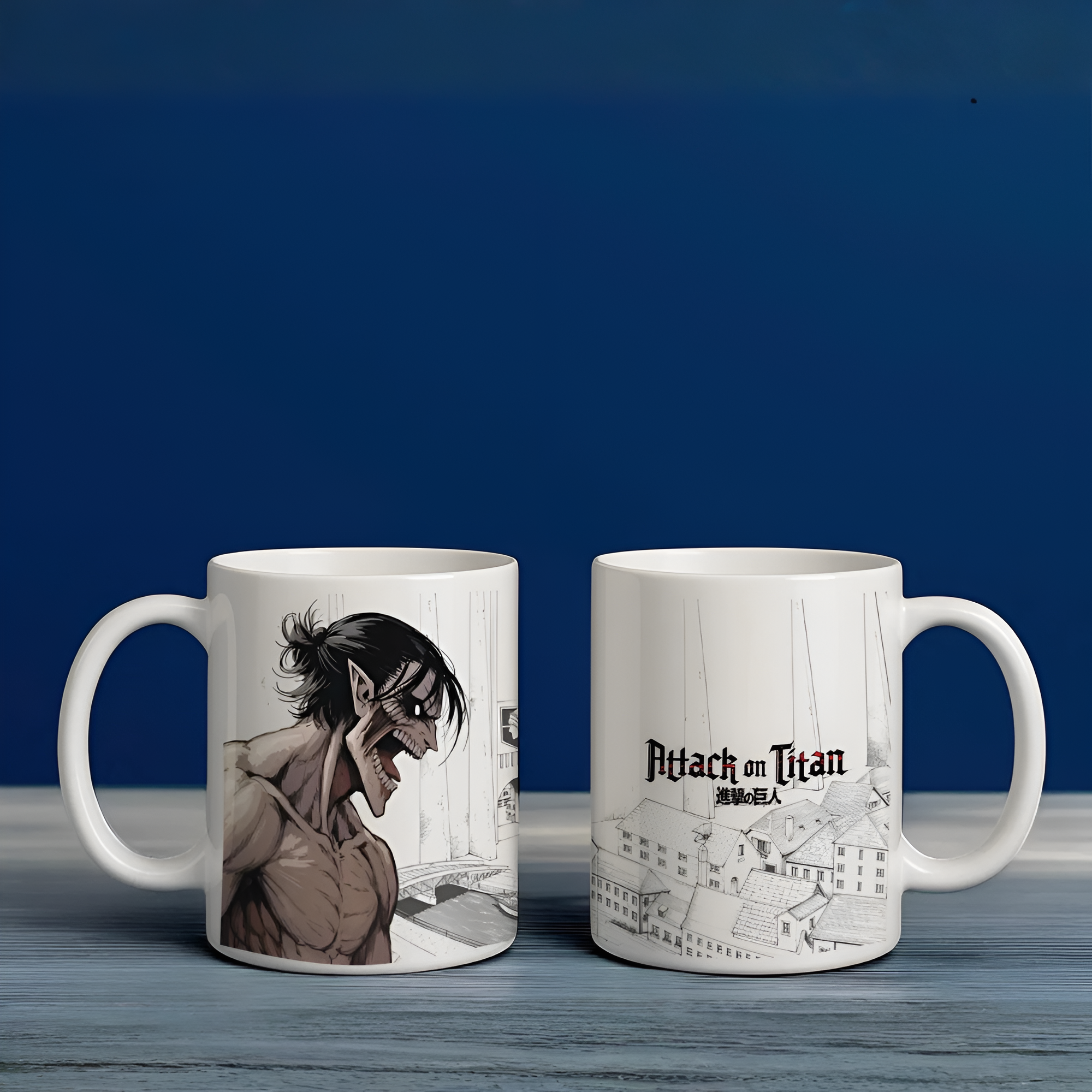 Anime Mug Inspired by Attack on Titan, Titan Form Coffee Cup, AOT Fan Gift