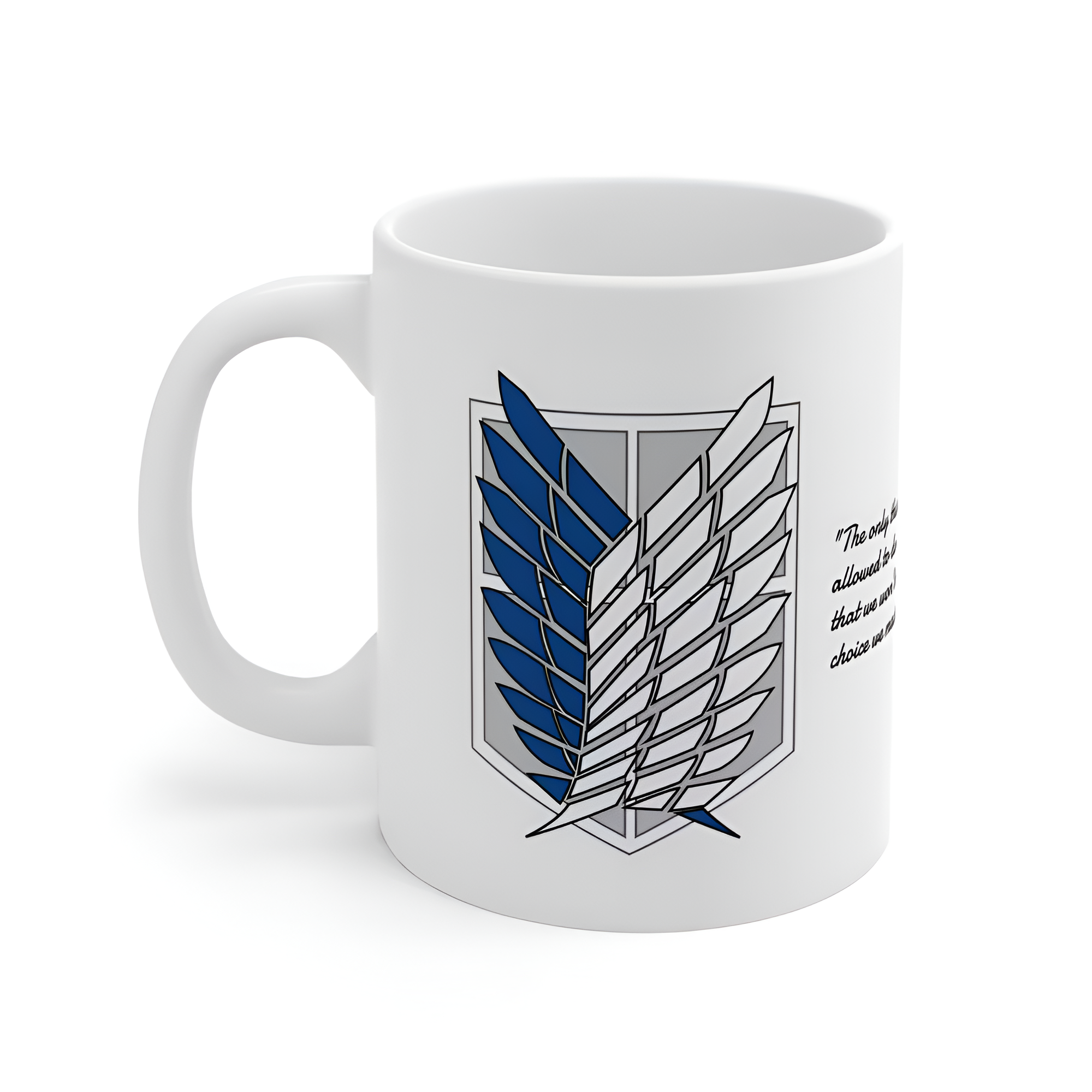Attack on Titan Mug – Levi Ackerman & Survey Corps Emblem