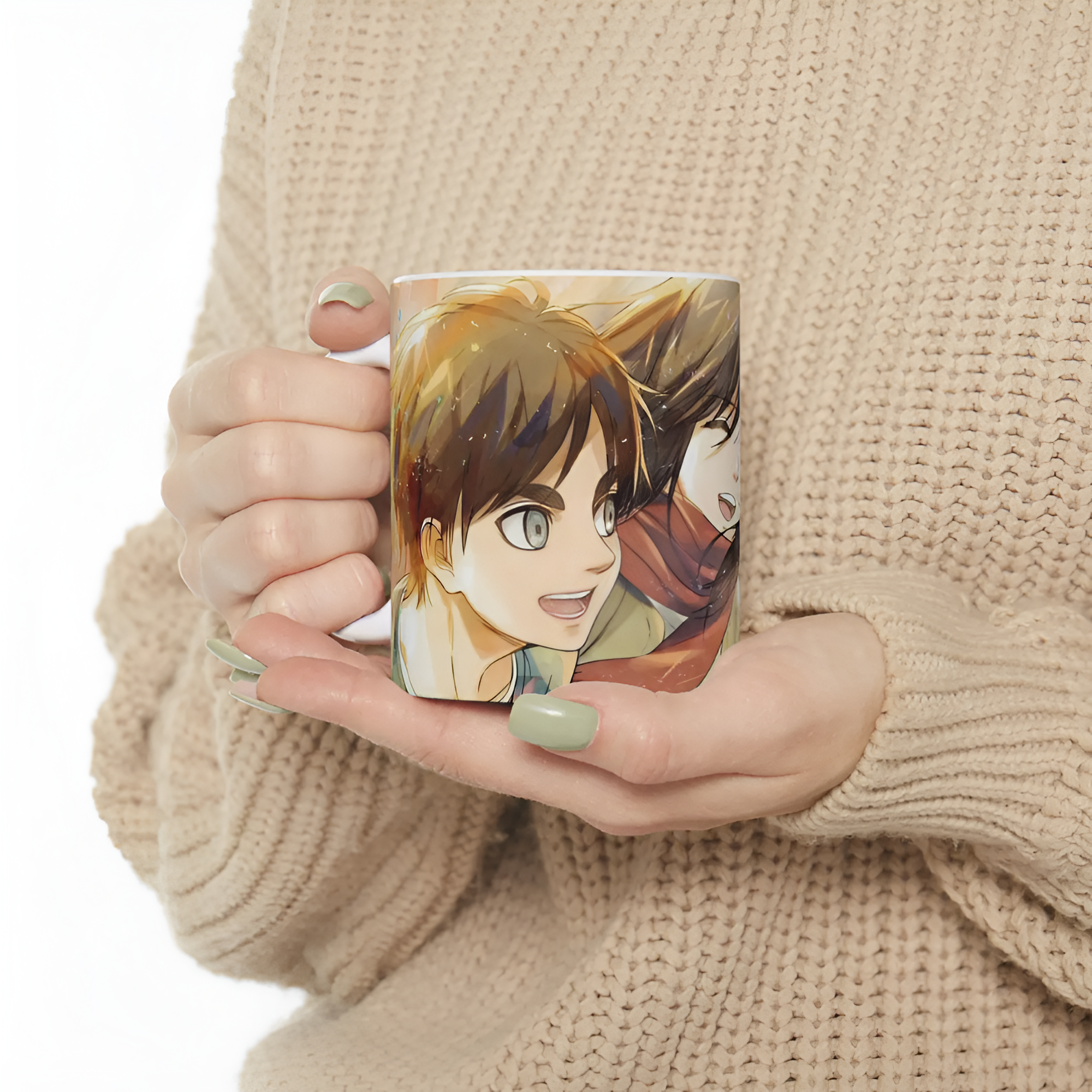 Attack on Titan mug, anime mug, Eren Yeager mug