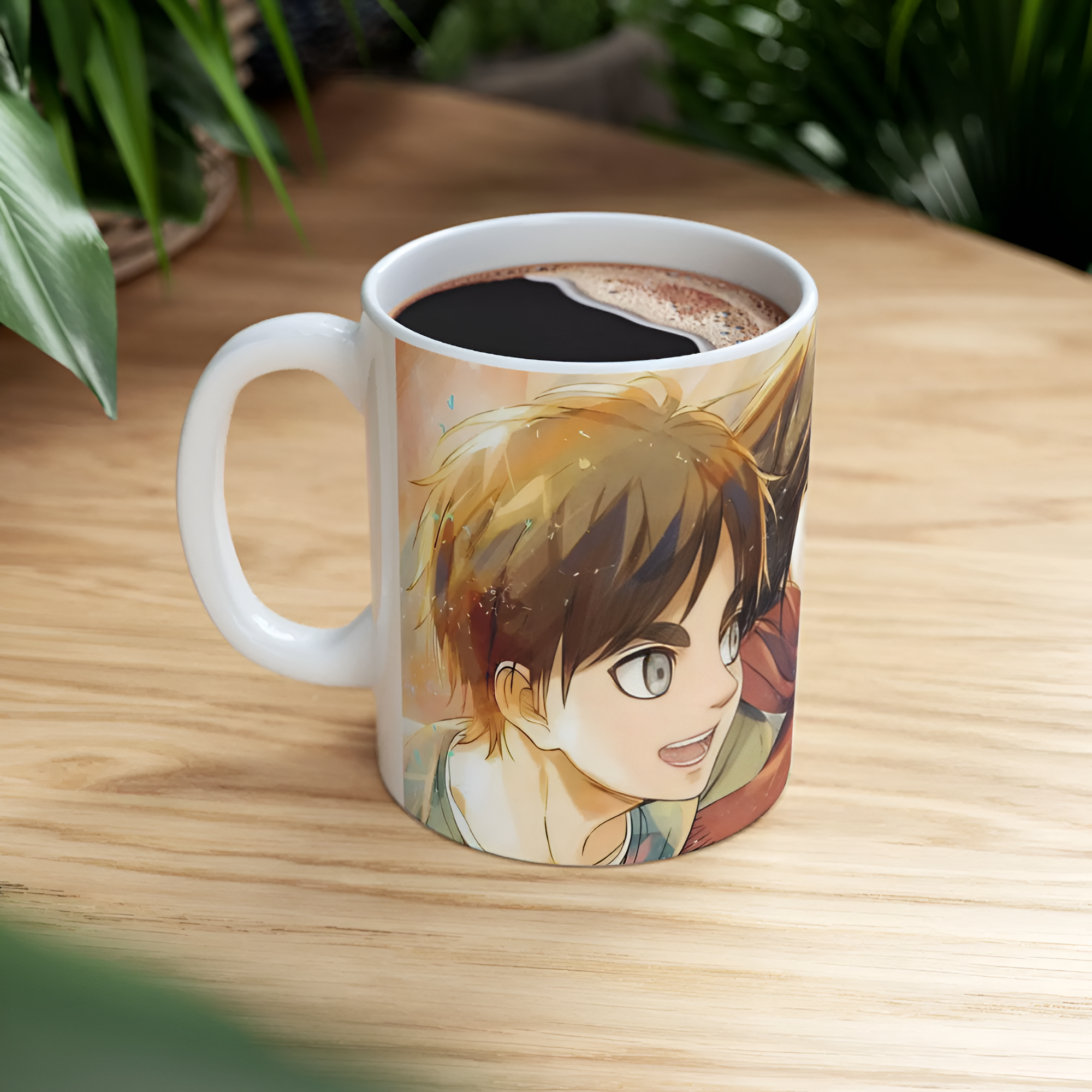 Attack on Titan mug, anime mug, Eren Yeager mug
