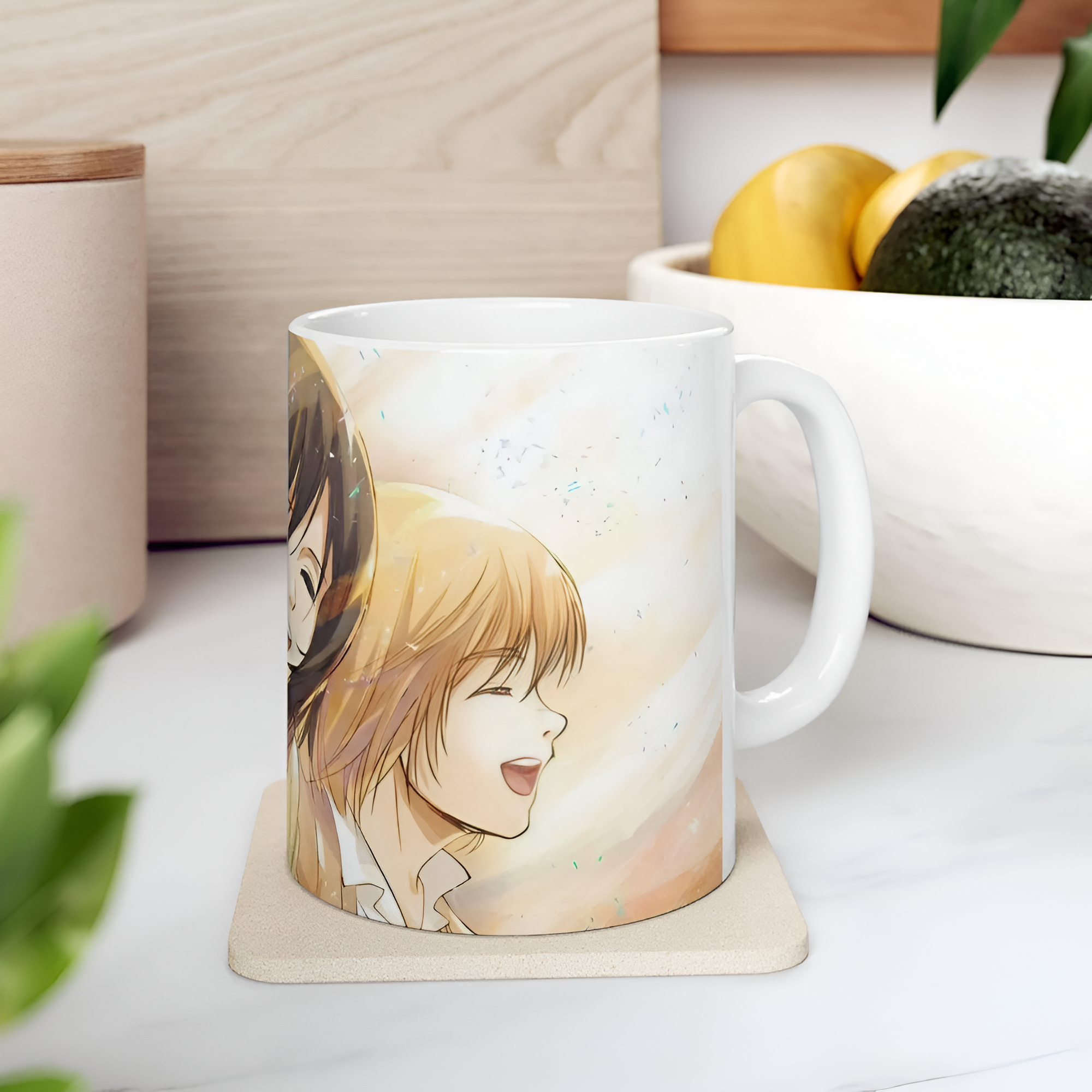 Attack on Titan mug, anime mug, Eren Yeager mug
