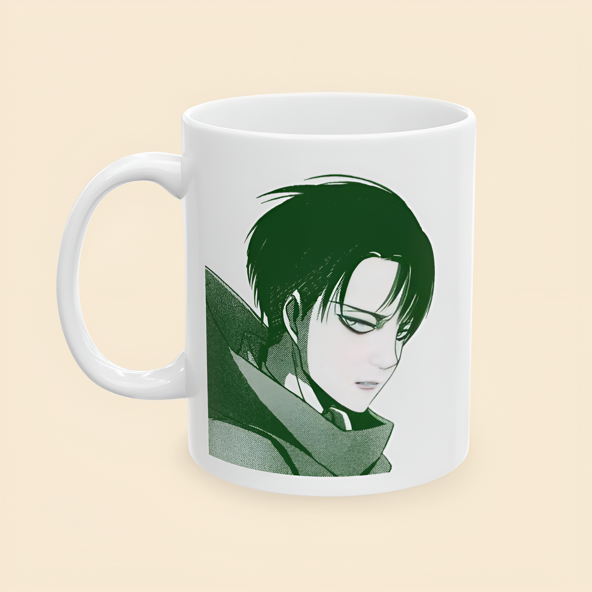 Levi Ackerman Mug, Attack on Titan Inspired Anime Ceramic Cup