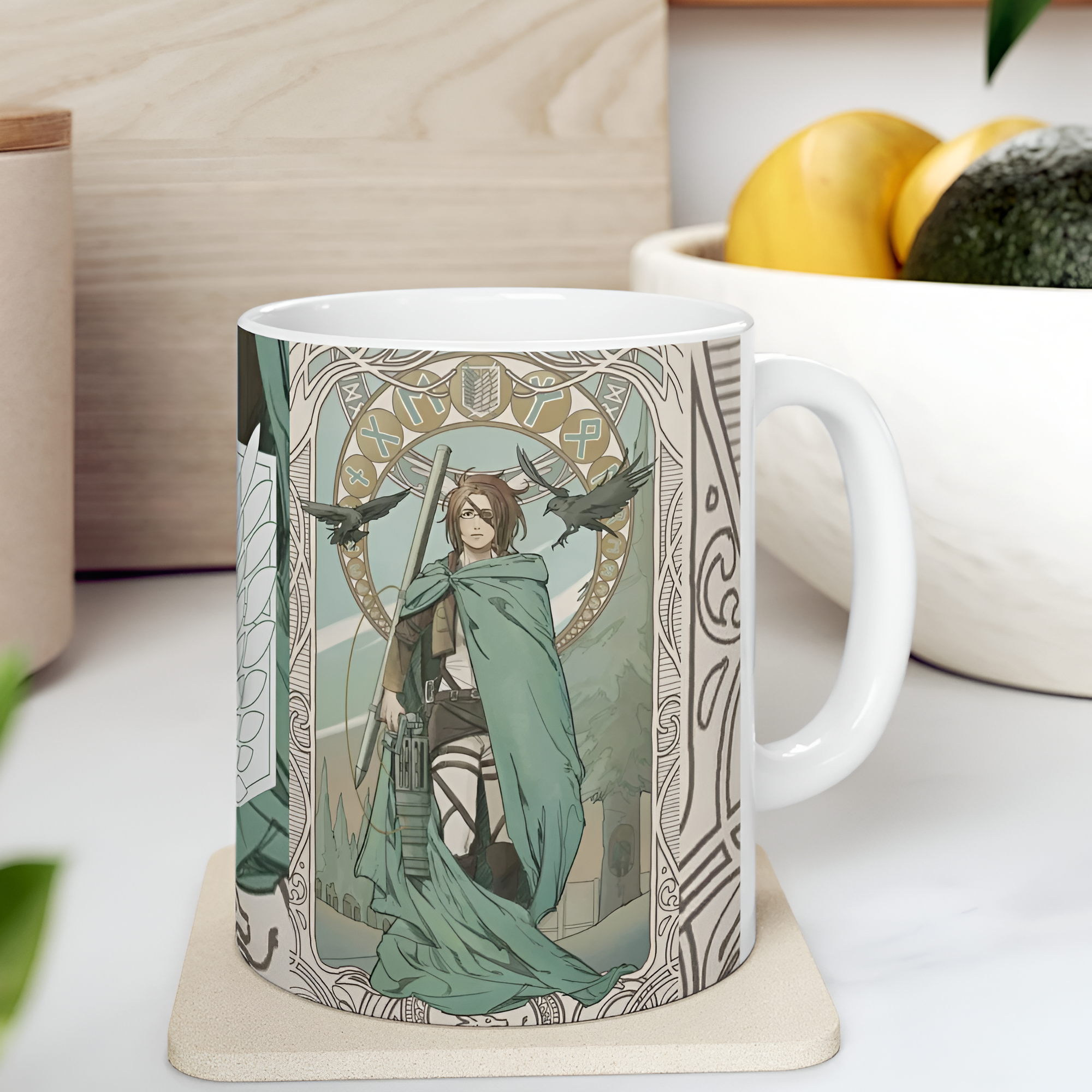 Hange Zoe Mug, AOT Titans Mug, Anime Mug, Anime Lover Cup, Graphic Anime Mug, Manga Lover Mug, Anime Mug Gifts, Gift for Anime Fans