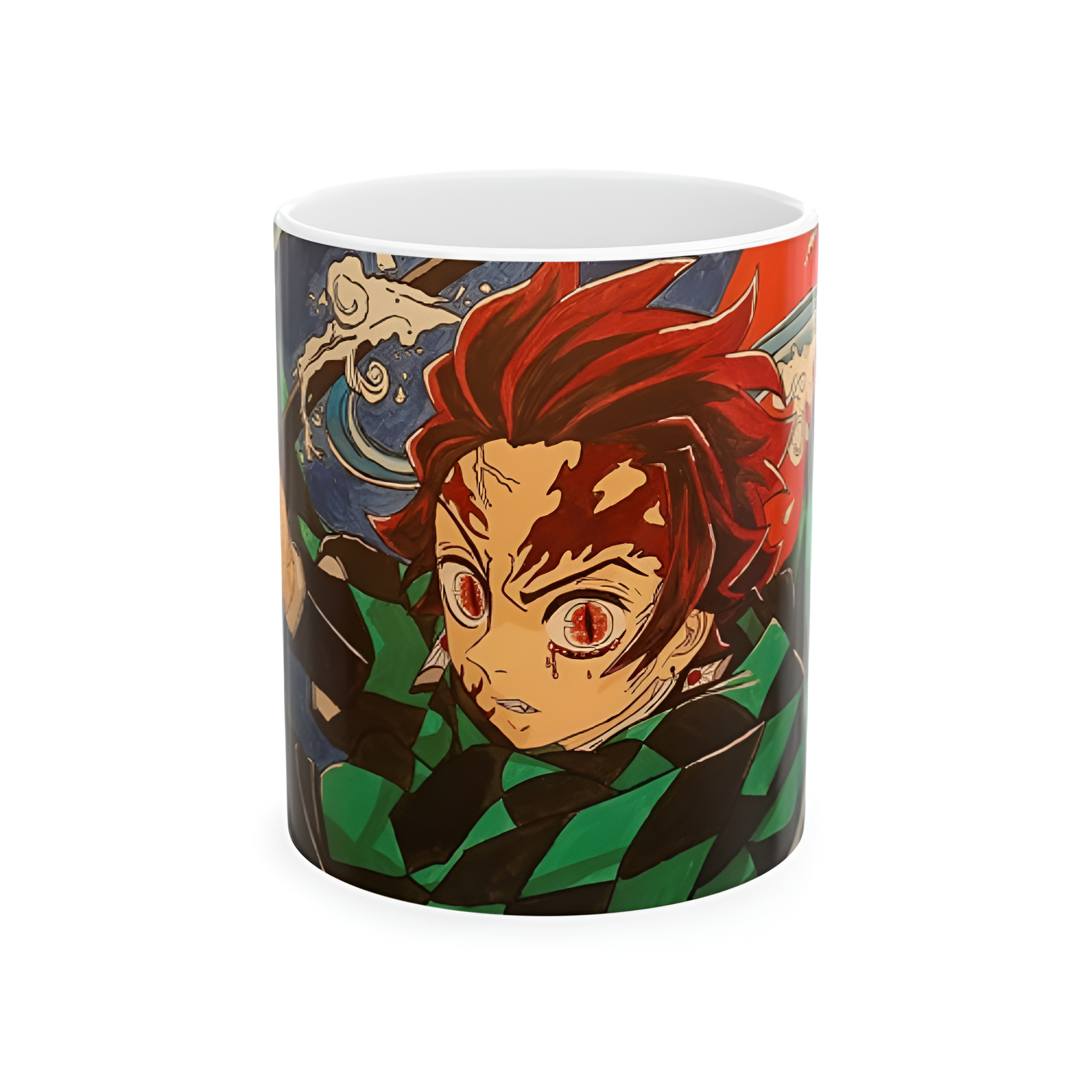 Anime Inspired Ceramic Mug, Demon Slayer Gift, Coffee Lovers, Unique Tea Cup,