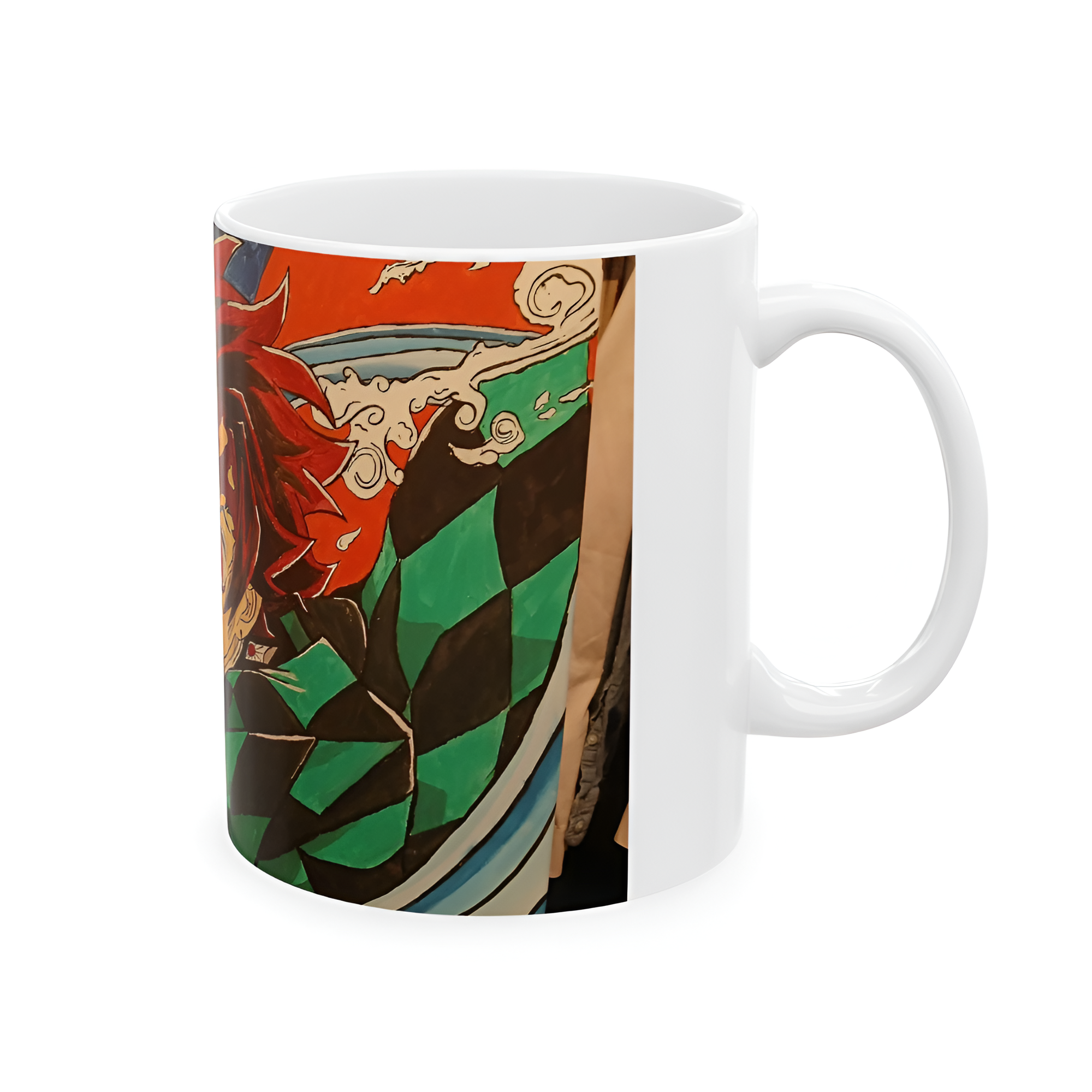 Anime Inspired Ceramic Mug, Demon Slayer Gift, Coffee Lovers, Unique Tea Cup,