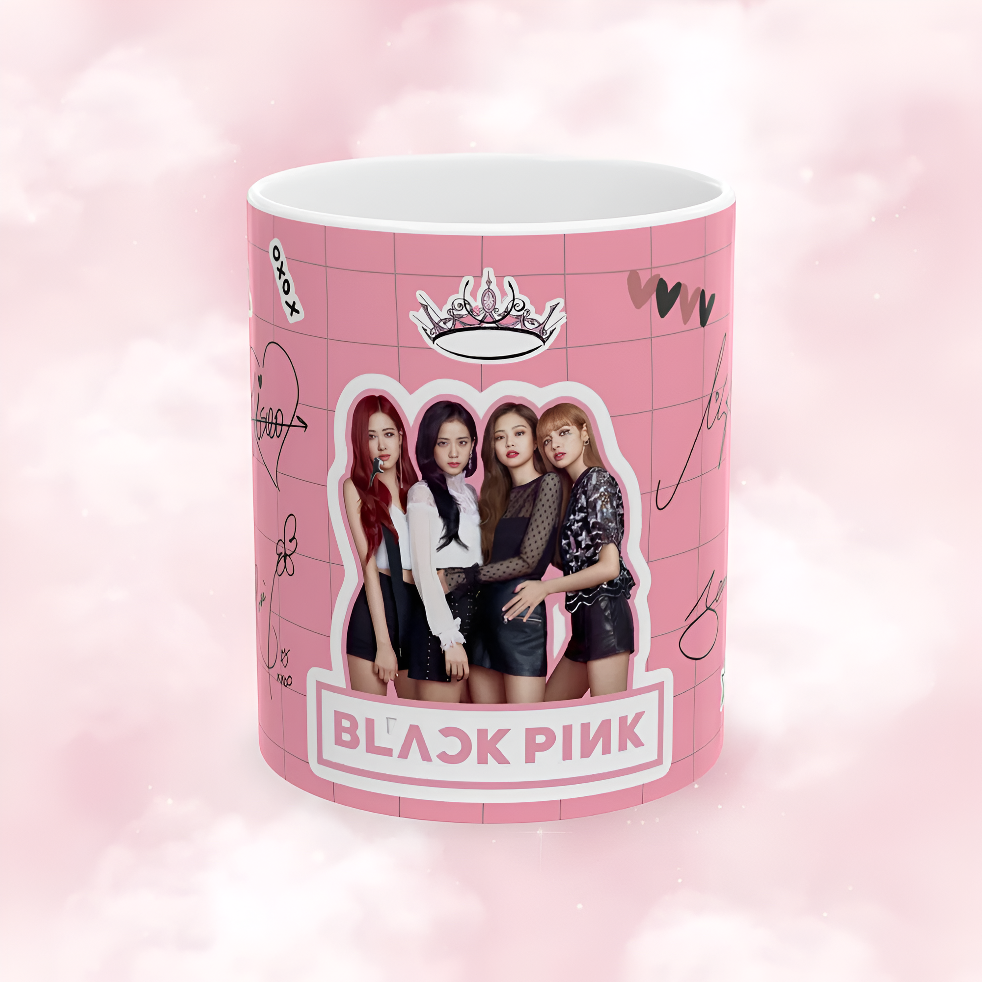 Black Pink Ceramic Mug: K-Pop Music Fan Gift (11oz, 15oz)