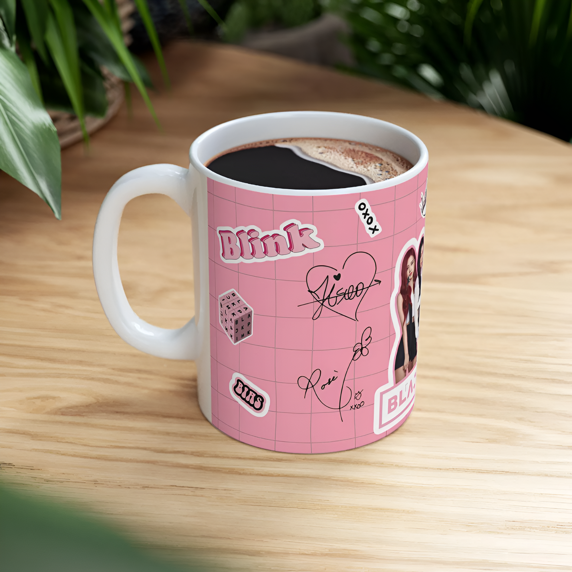 Black Pink Ceramic Mug: K-Pop Music Fan Gift (11oz, 15oz)