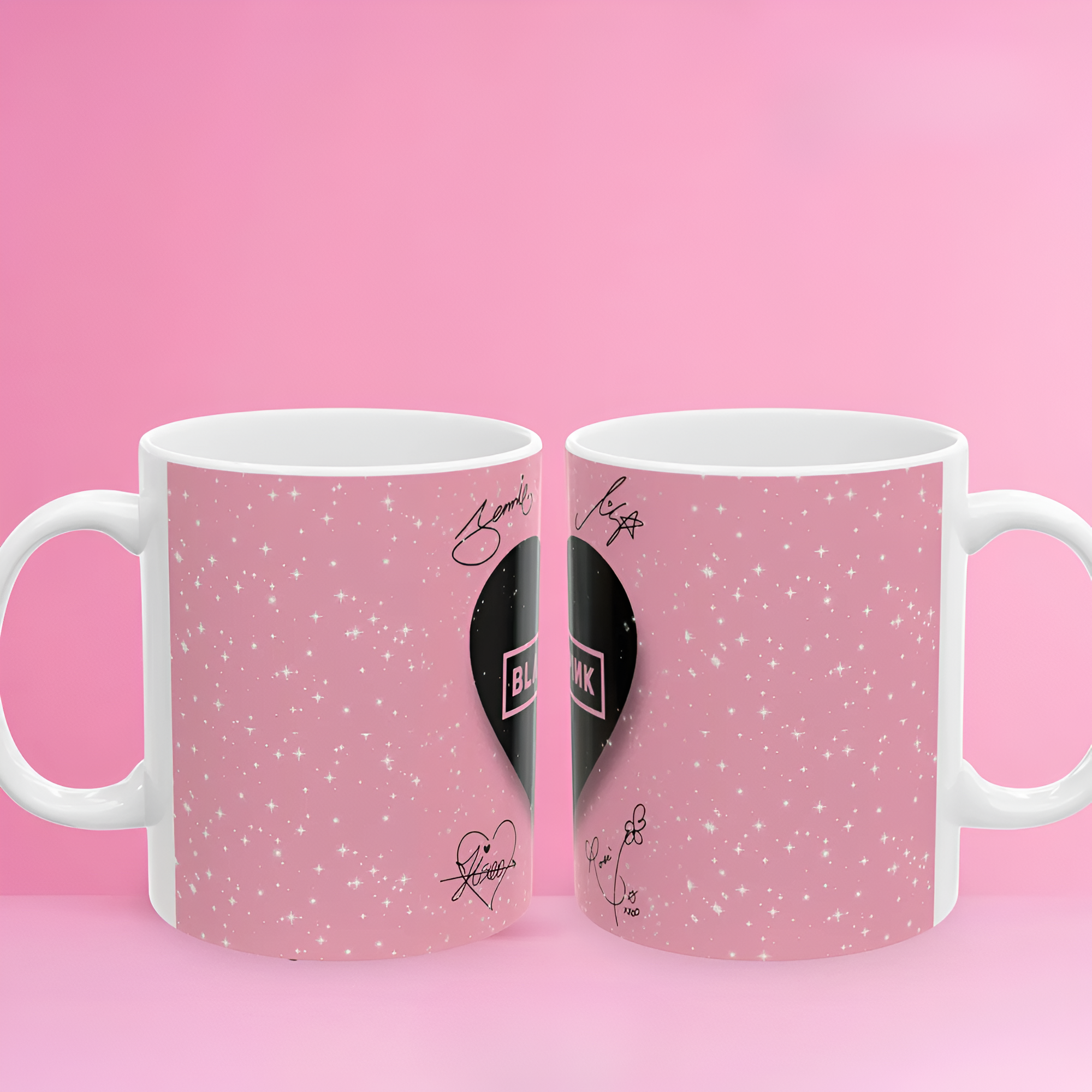 Black Pink Ceramic Coffee Mug: K-Pop Fan Gift (11oz, 15oz)