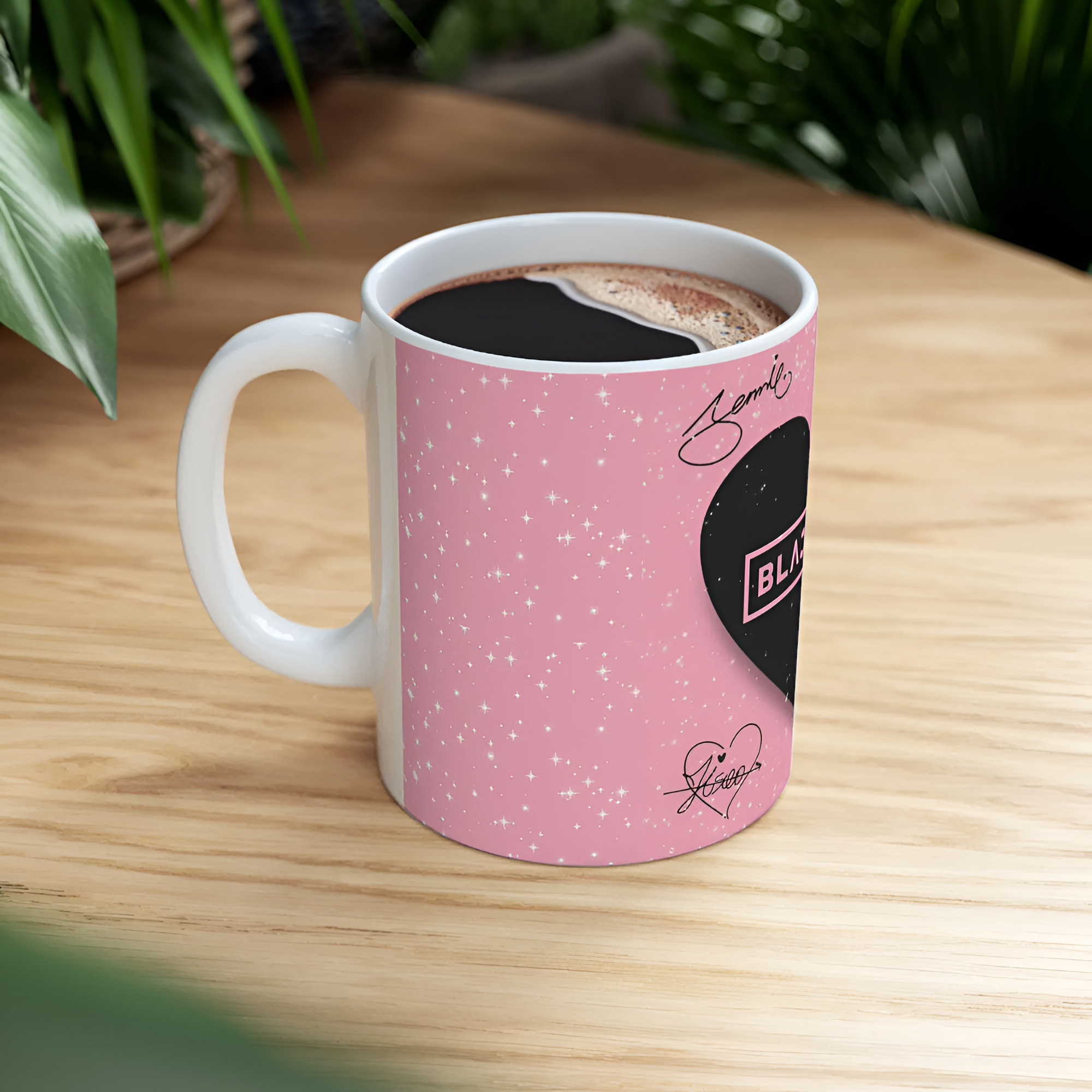 Black Pink Ceramic Coffee Mug: K-Pop Fan Gift (11oz, 15oz)