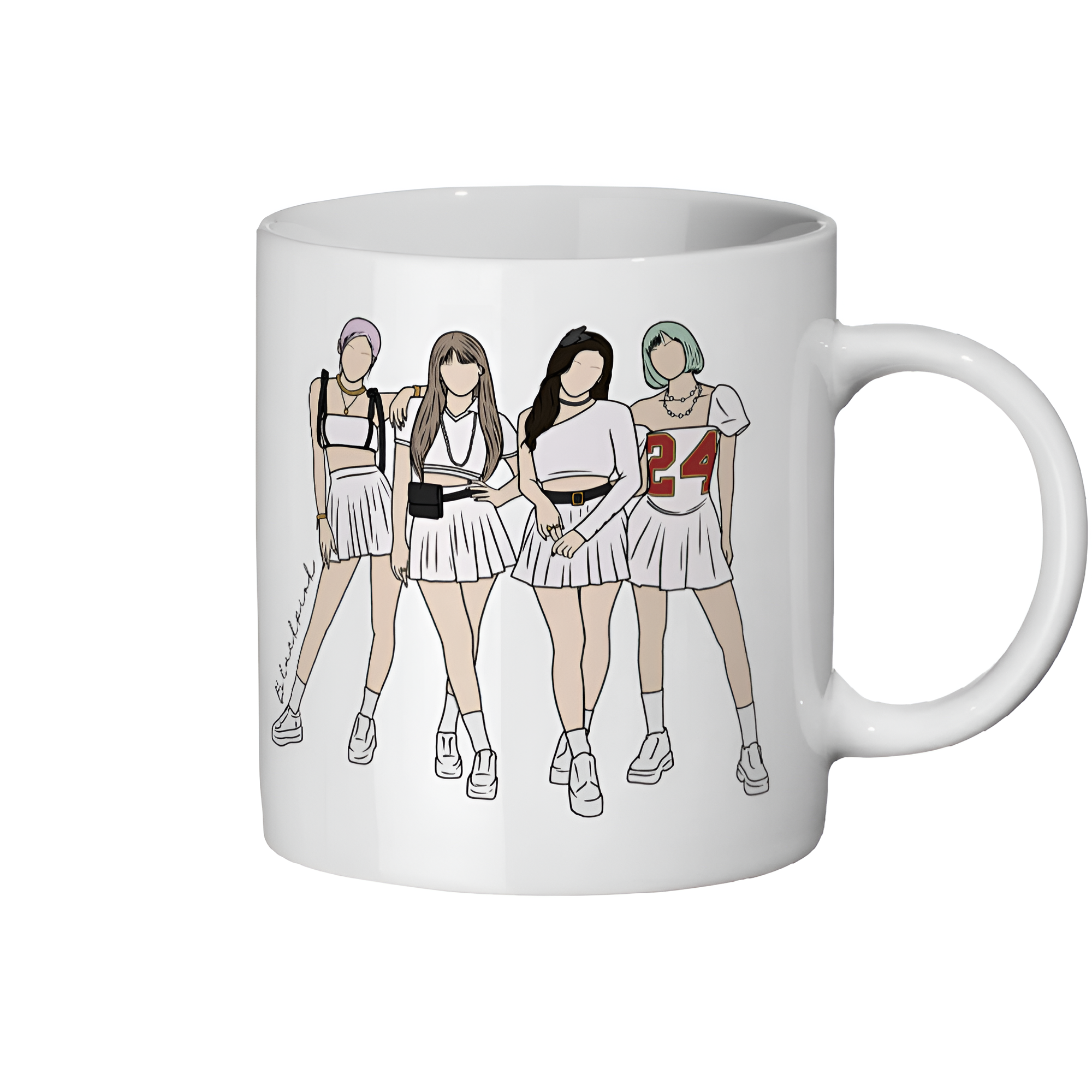 BLACKPINK Kpop Ceramic Mug 11oz jisoo jennie rose lisa Mug Design, Kpop Merch, Kpop Gift Ideas, Kpop Fan, Coffee Mug, Mug, Music gift Ideas