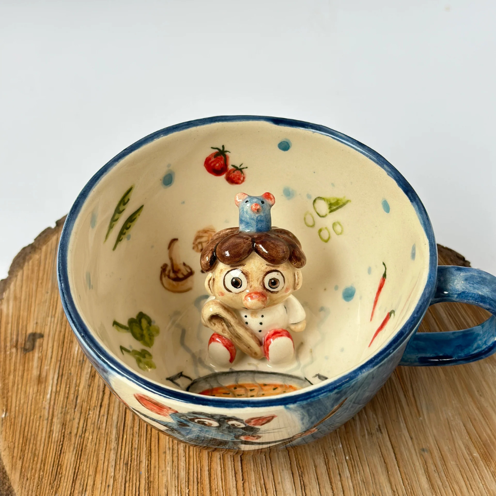 Ratatouille Character Handmade Ceramic Coffee Mug