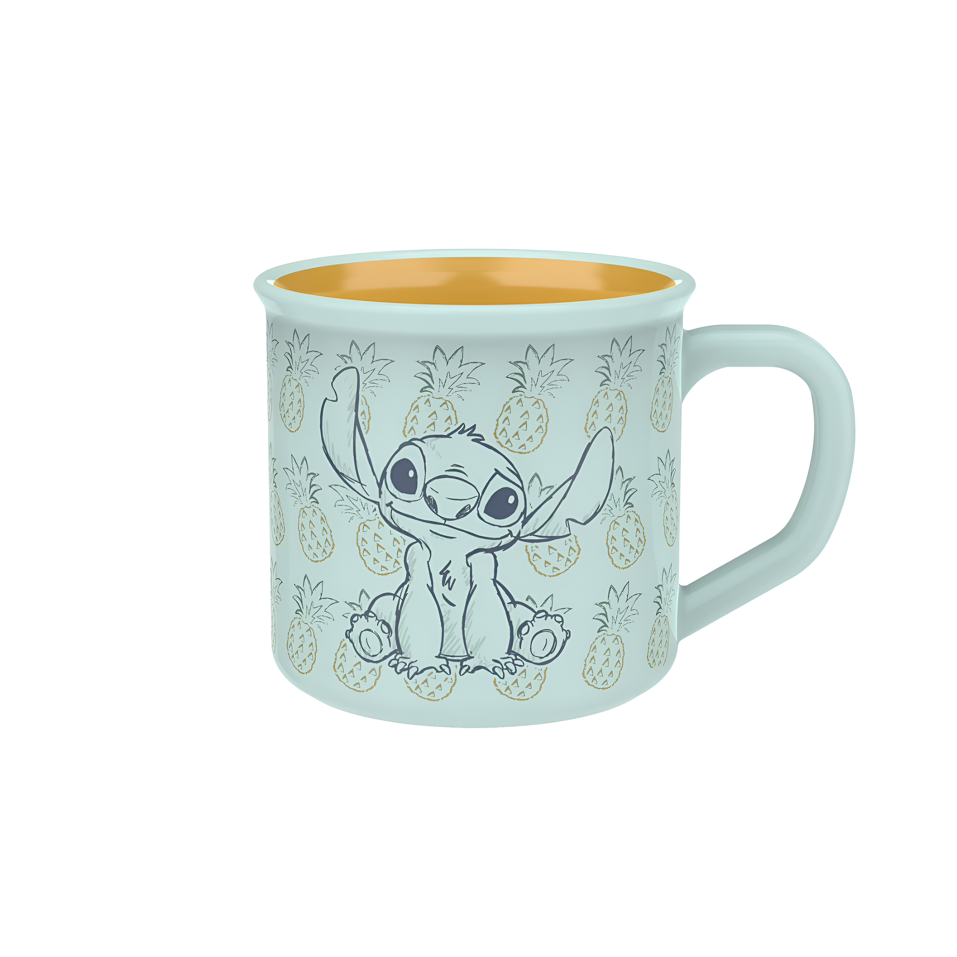 Stitch Harlow Mug With Artistic Campfire Design