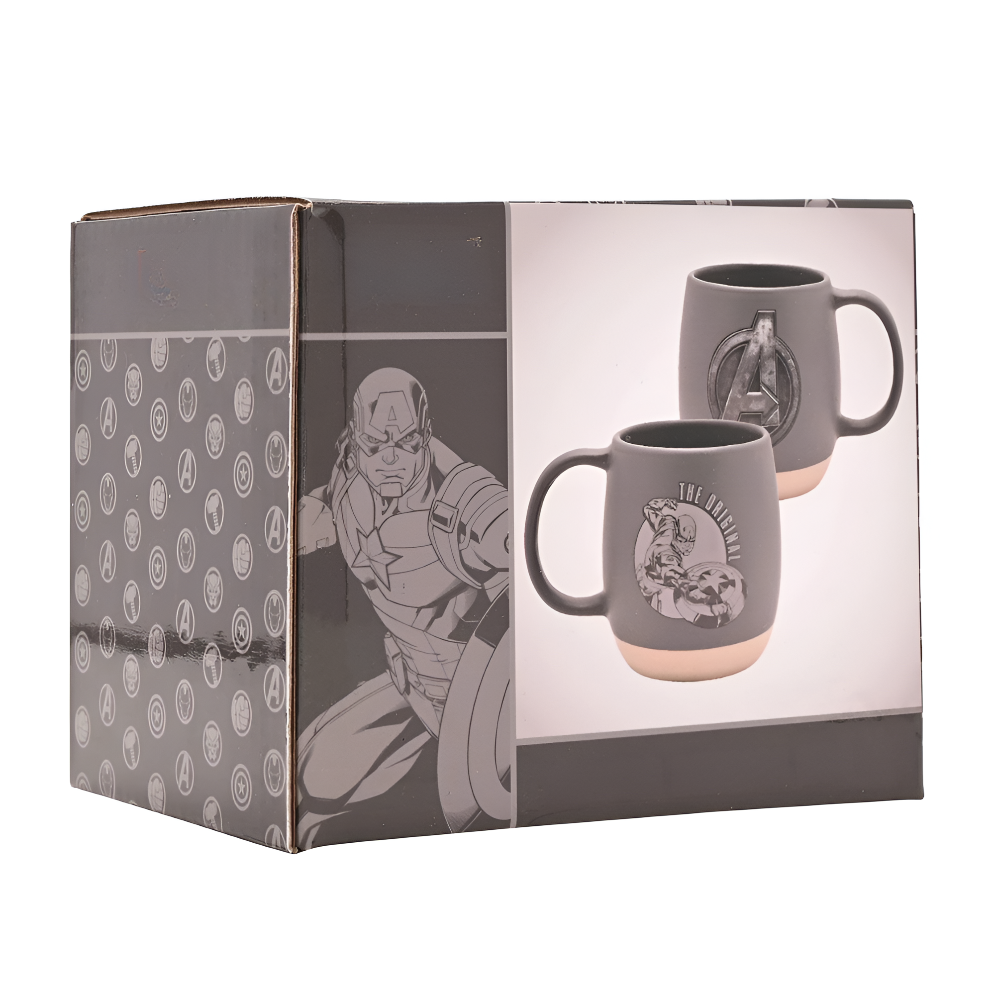Captain America Ceramic Mug With Embossed Logo