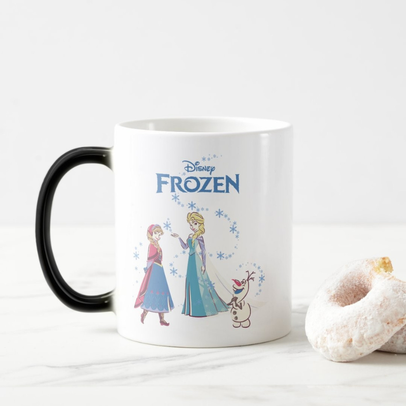 Frozen Sisters Snowman Heat Reveal Mug