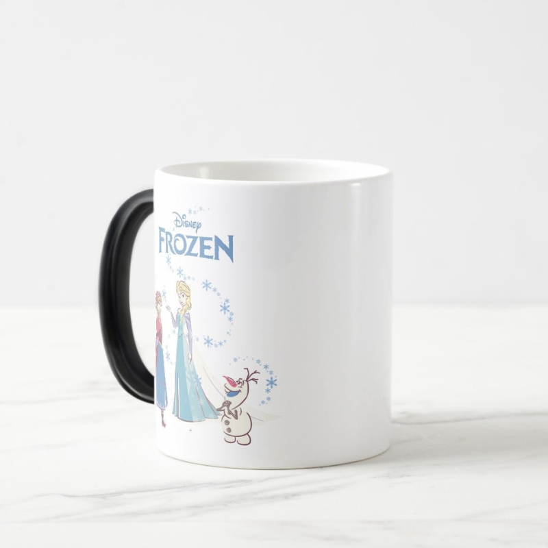 Frozen Sisters Snowman Heat Reveal Mug