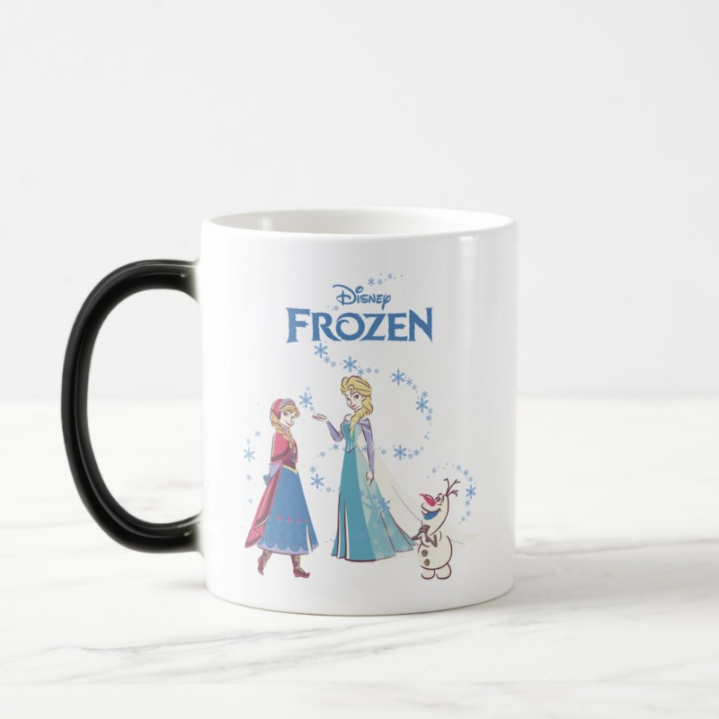 Frozen Sisters Snowman Heat Reveal Mug
