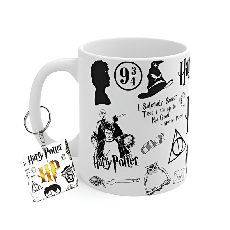 Harry Potter Ceramic Mug And Keychain Set