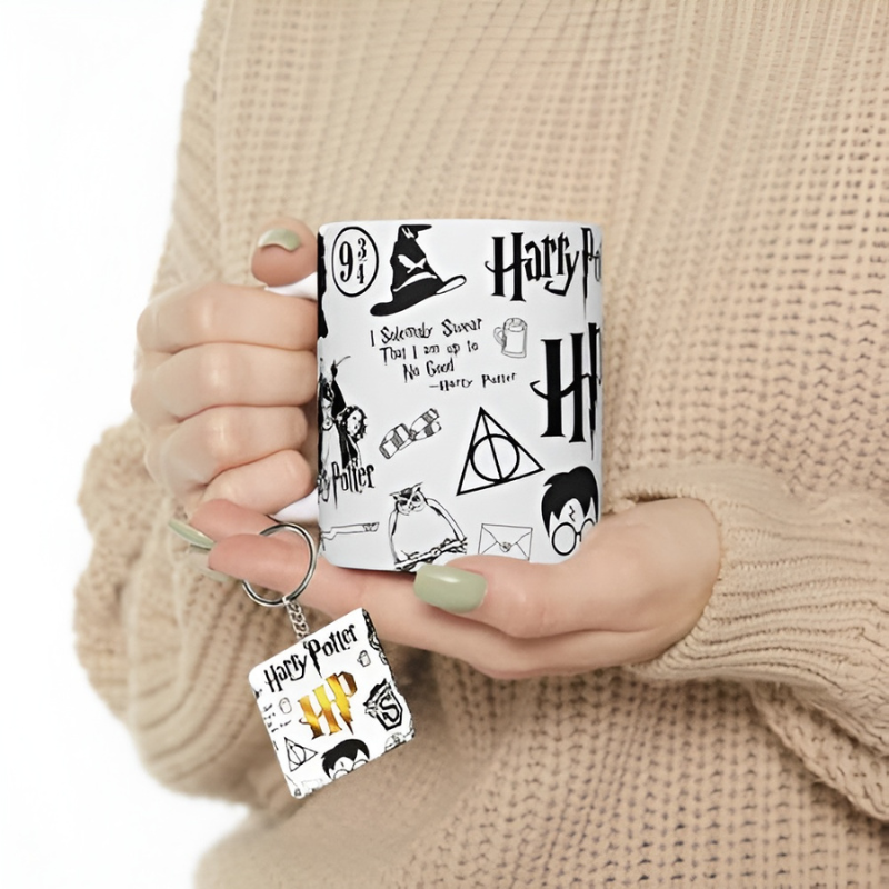 Harry Potter Ceramic Mug And Keychain Set