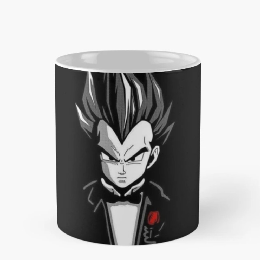 Ceramic Coffee Mug With Dark Anime Printed Design