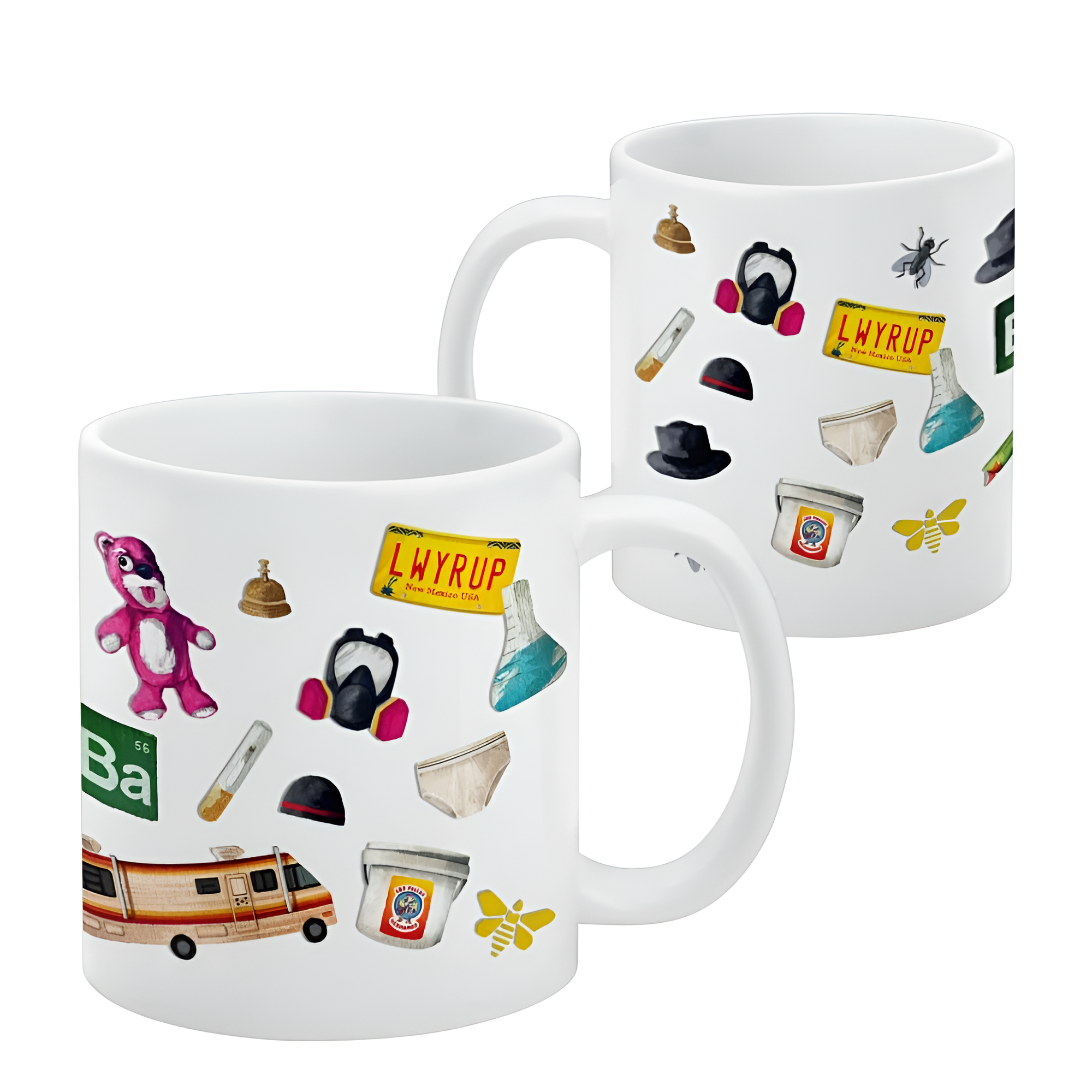 Breaking Bad Painted Icons Ceramic Coffee Mug