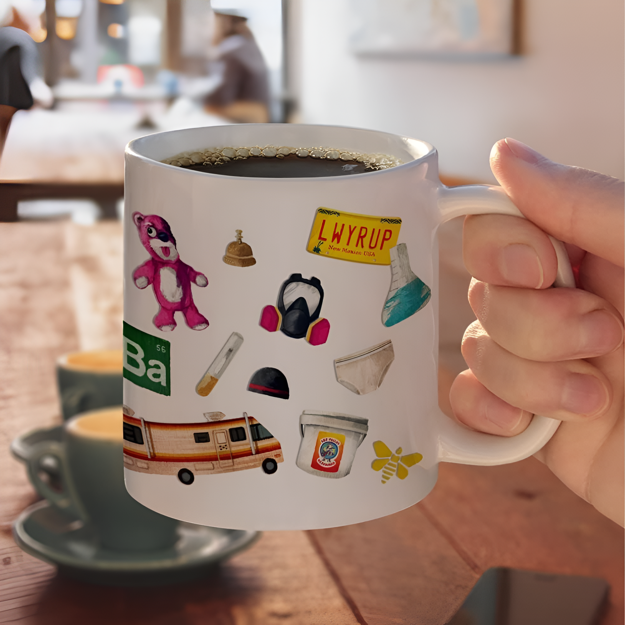 Breaking Bad Painted Icons Ceramic Coffee Mug