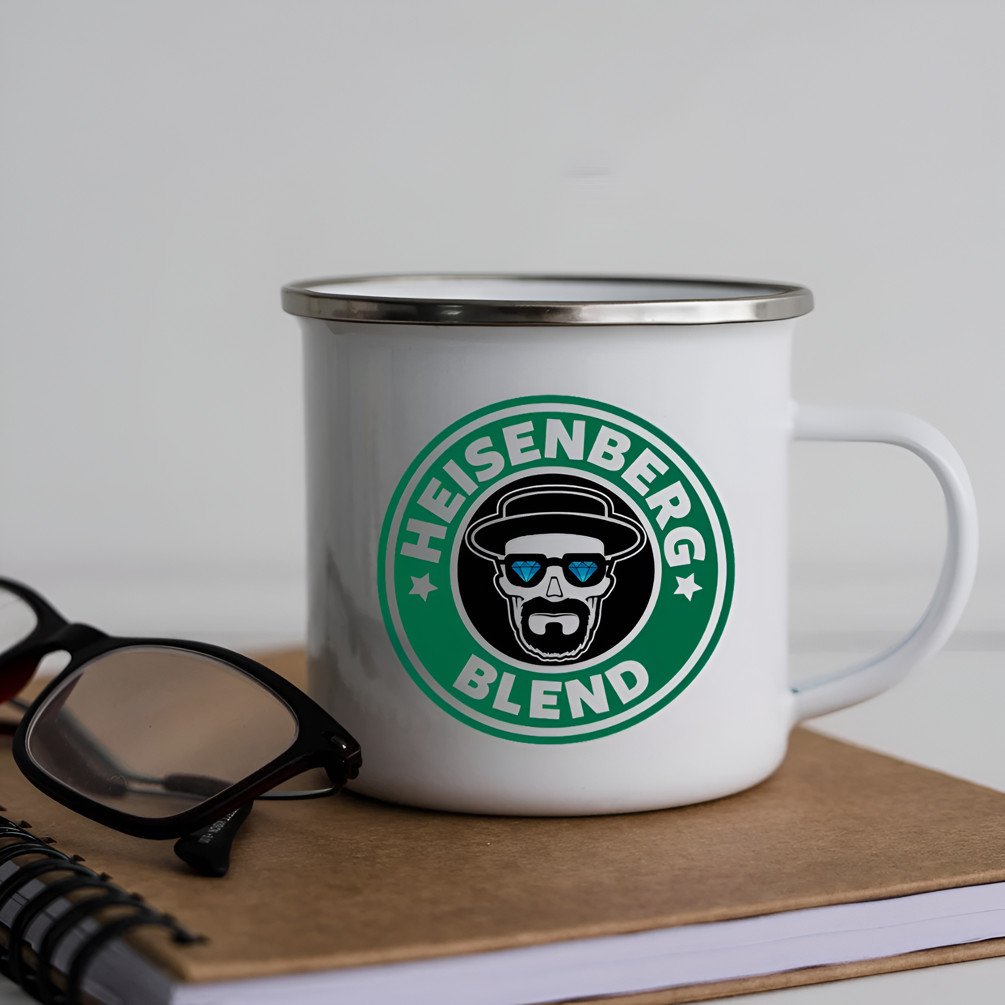 Heisenberg Blend Breaking Bad Enamel Camp Mug