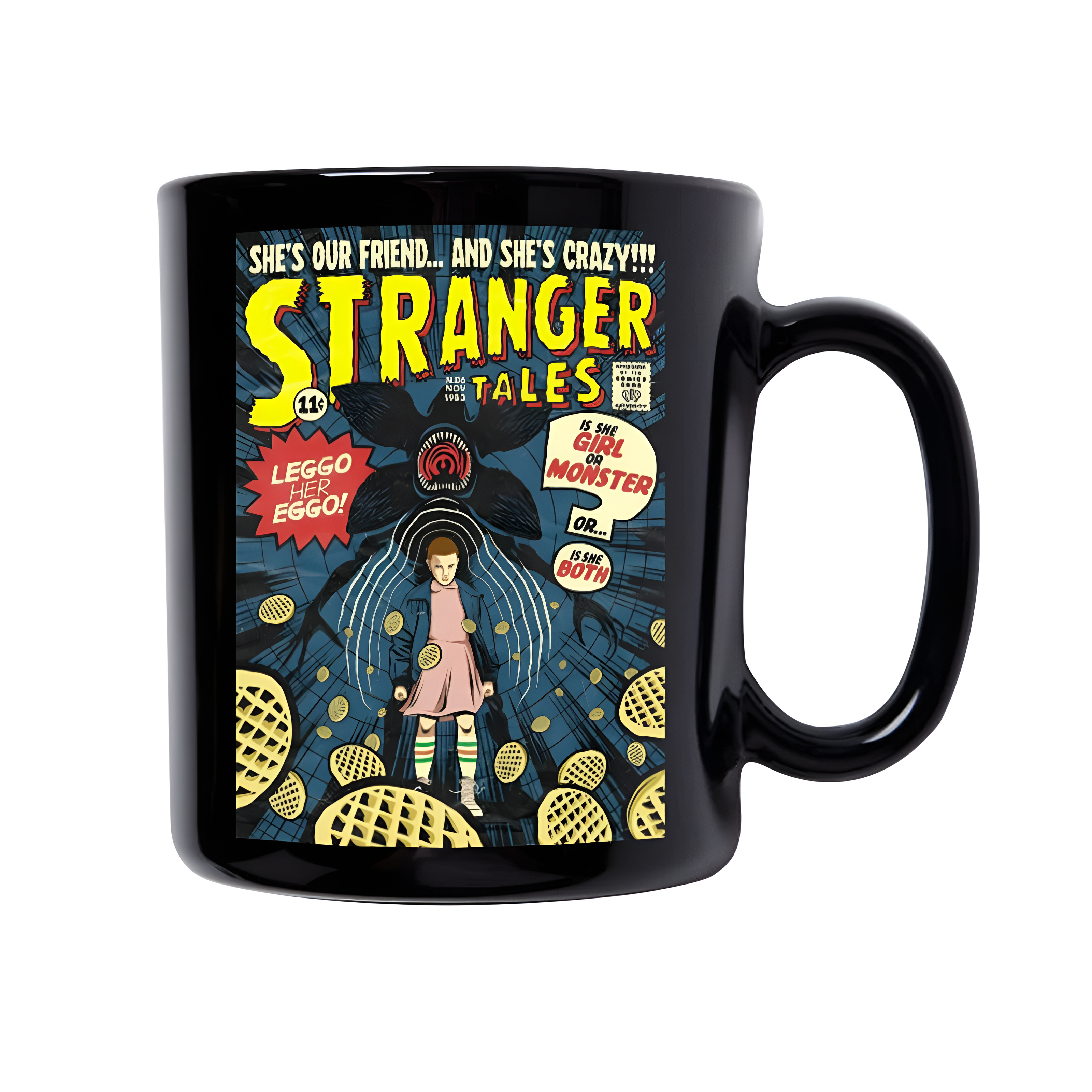 Stranger Things Retro Comic Mug Design