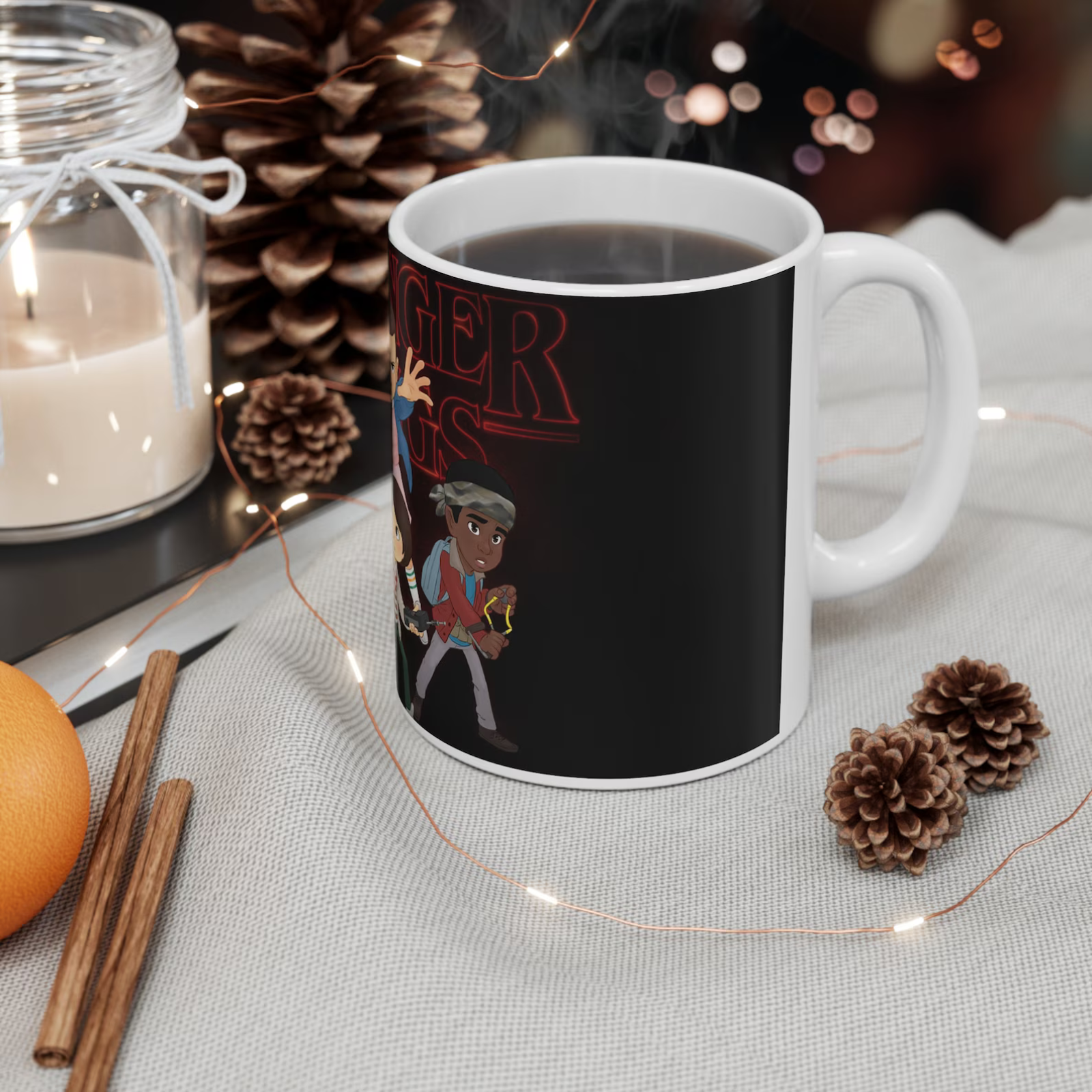 Stranger Things Cartoon Mug Design Gift