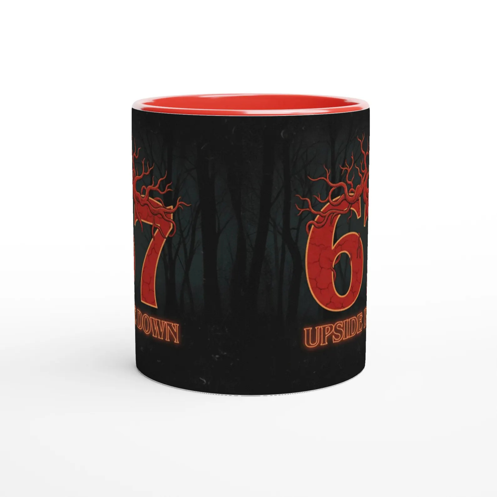 Upside Down 67 Meme Parody Mug