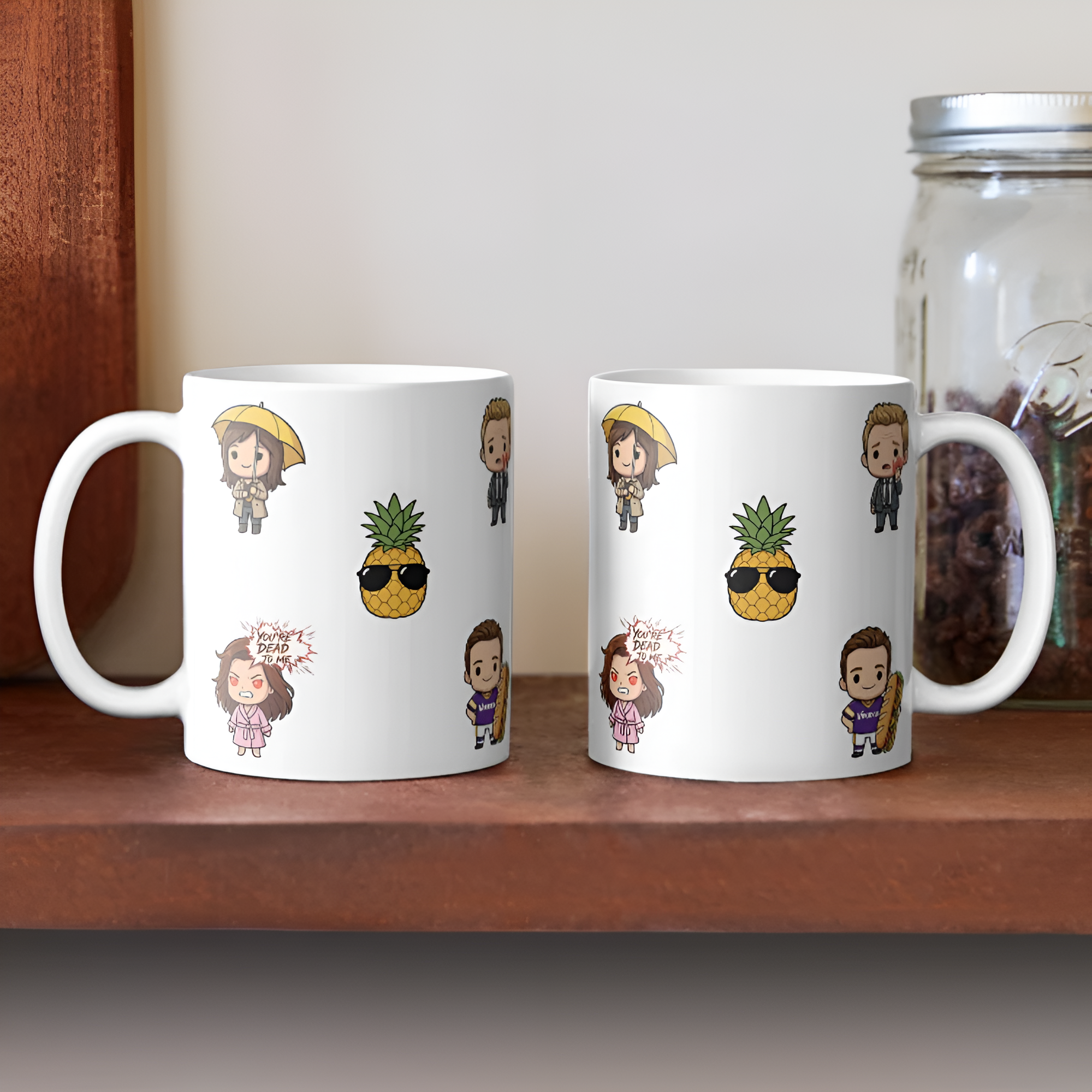 How I Met Your Mother Chibi Ceramic Mug