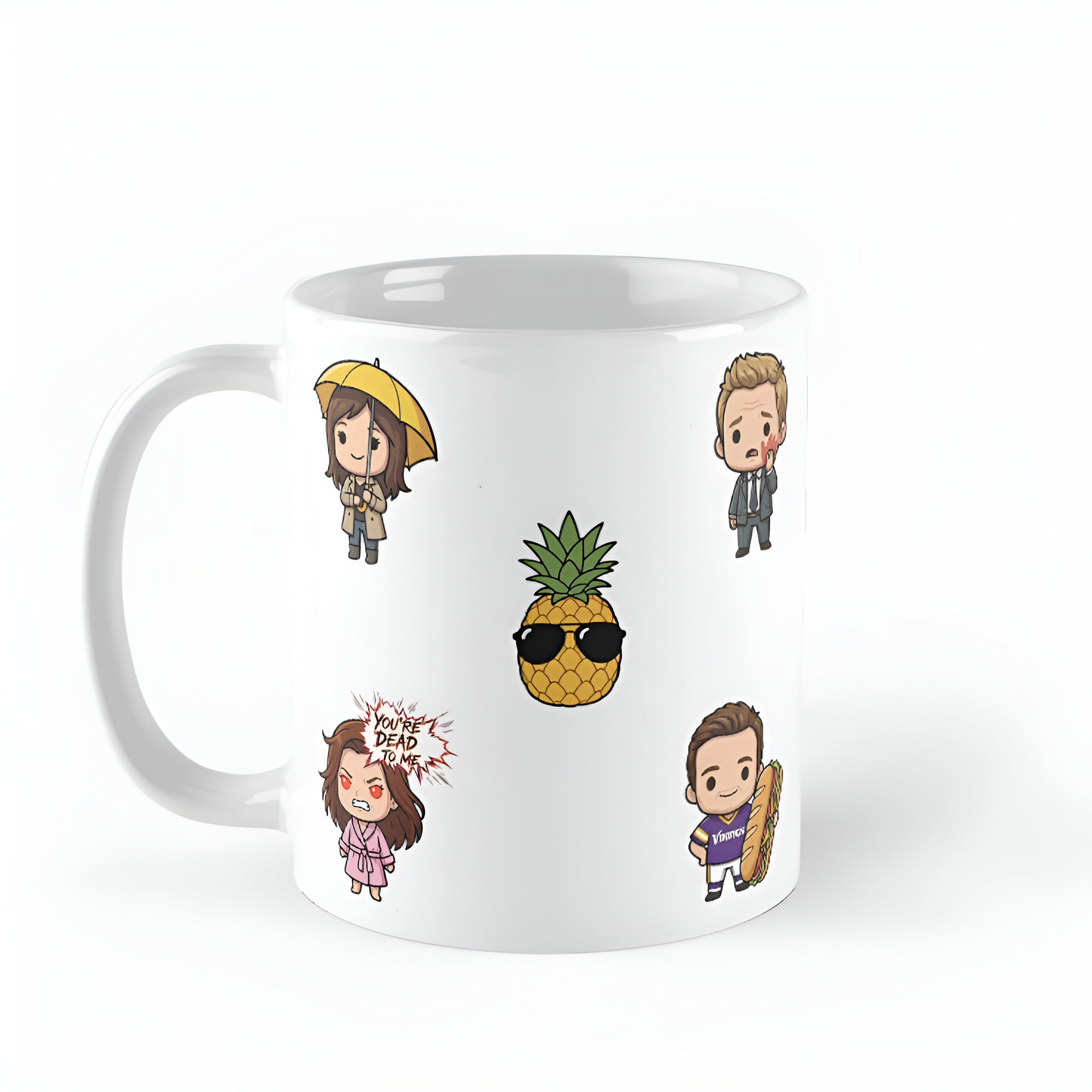How I Met Your Mother Chibi Ceramic Mug