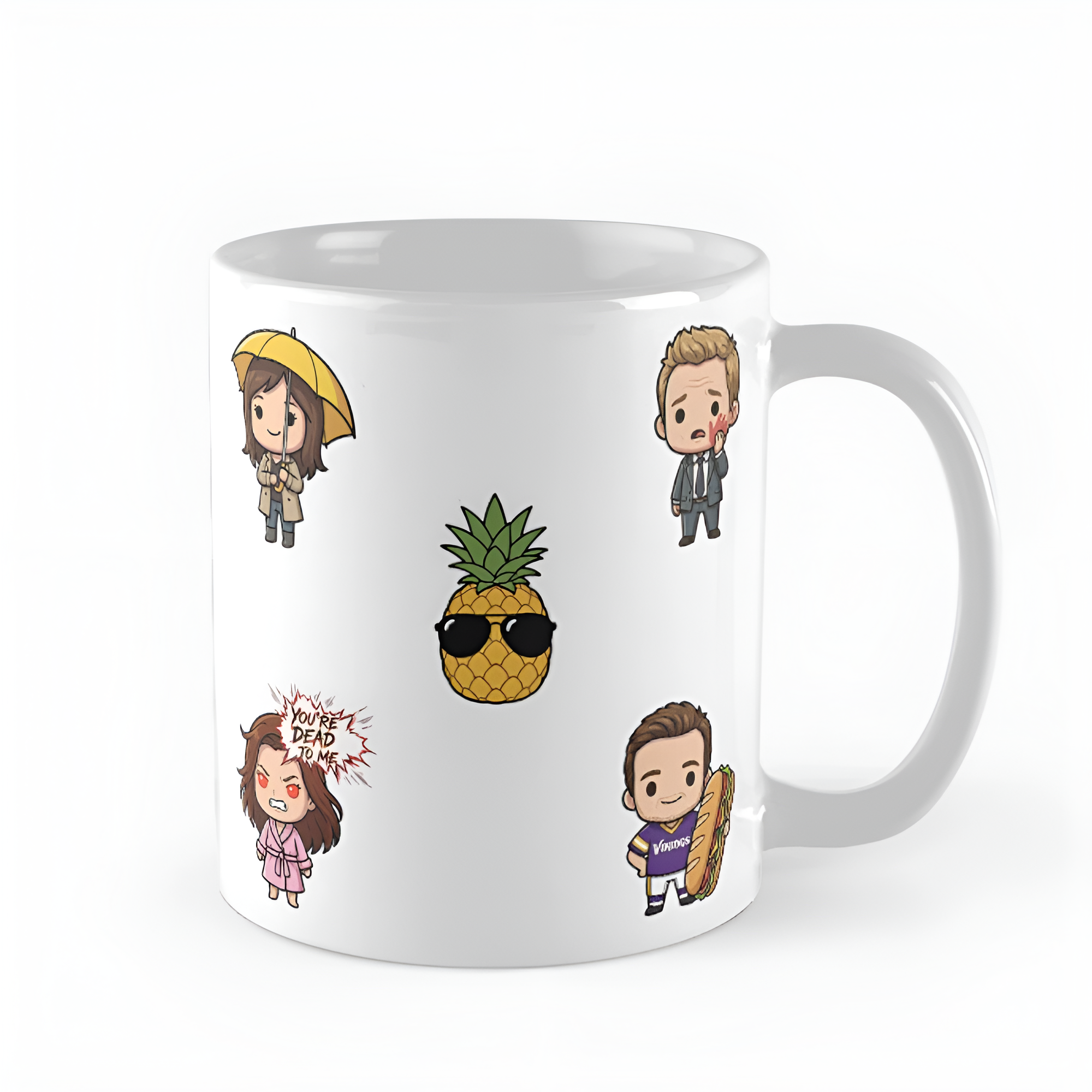 How I Met Your Mother Chibi Ceramic Mug