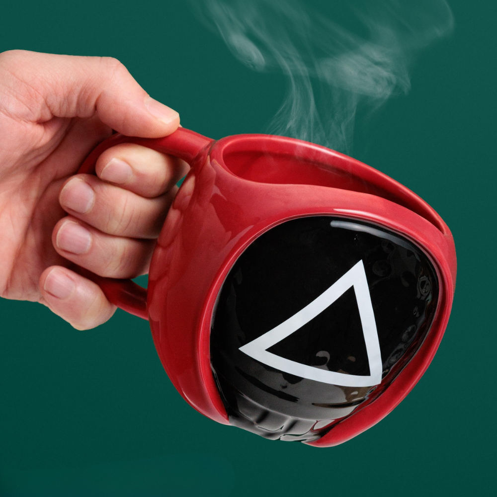 Squid Game Triangle Guard Sculpted Ceramic Mug