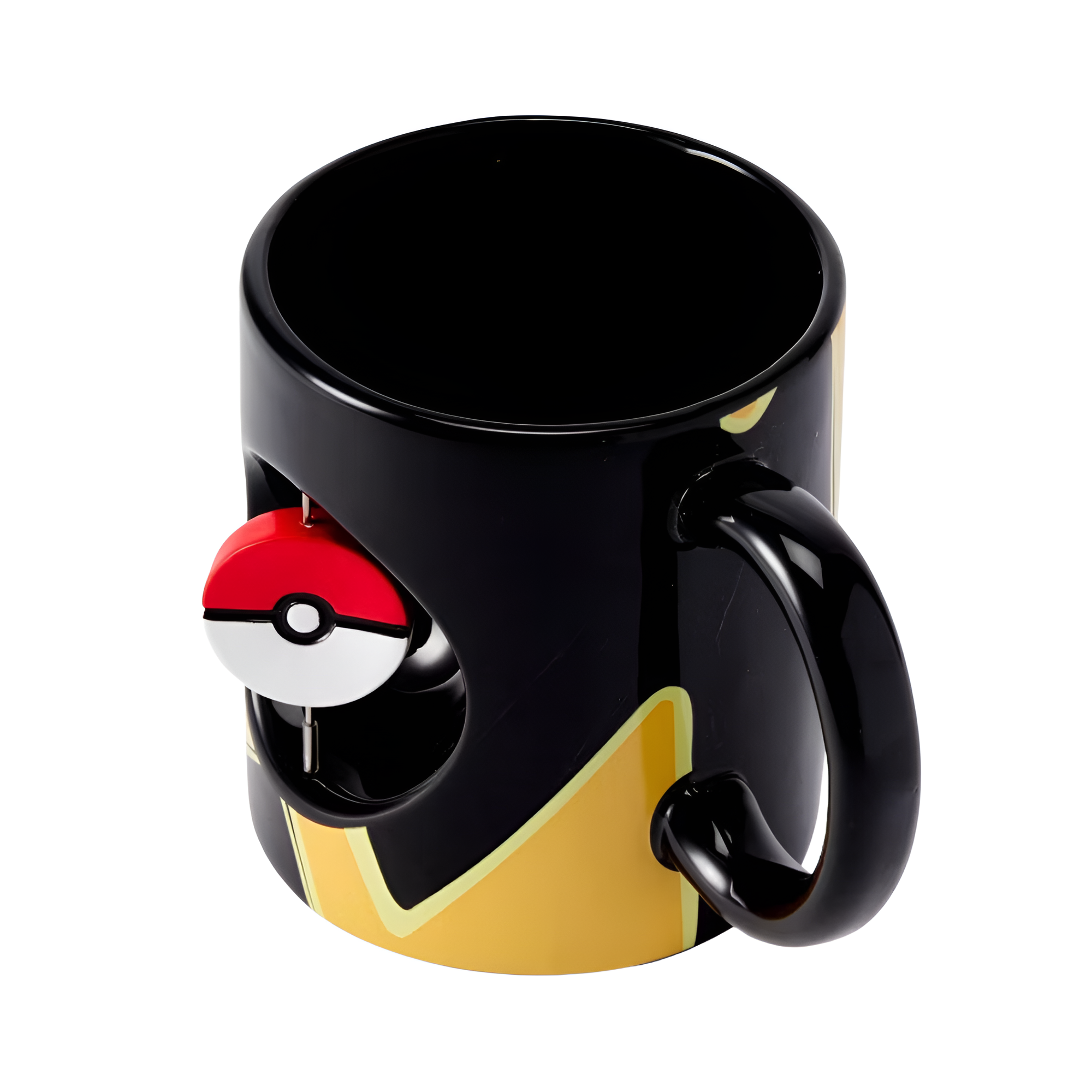 Just Funky Pokemon Pikachu & Pokeball Spinner Ceramic Mug - 16.9-Ounces Black