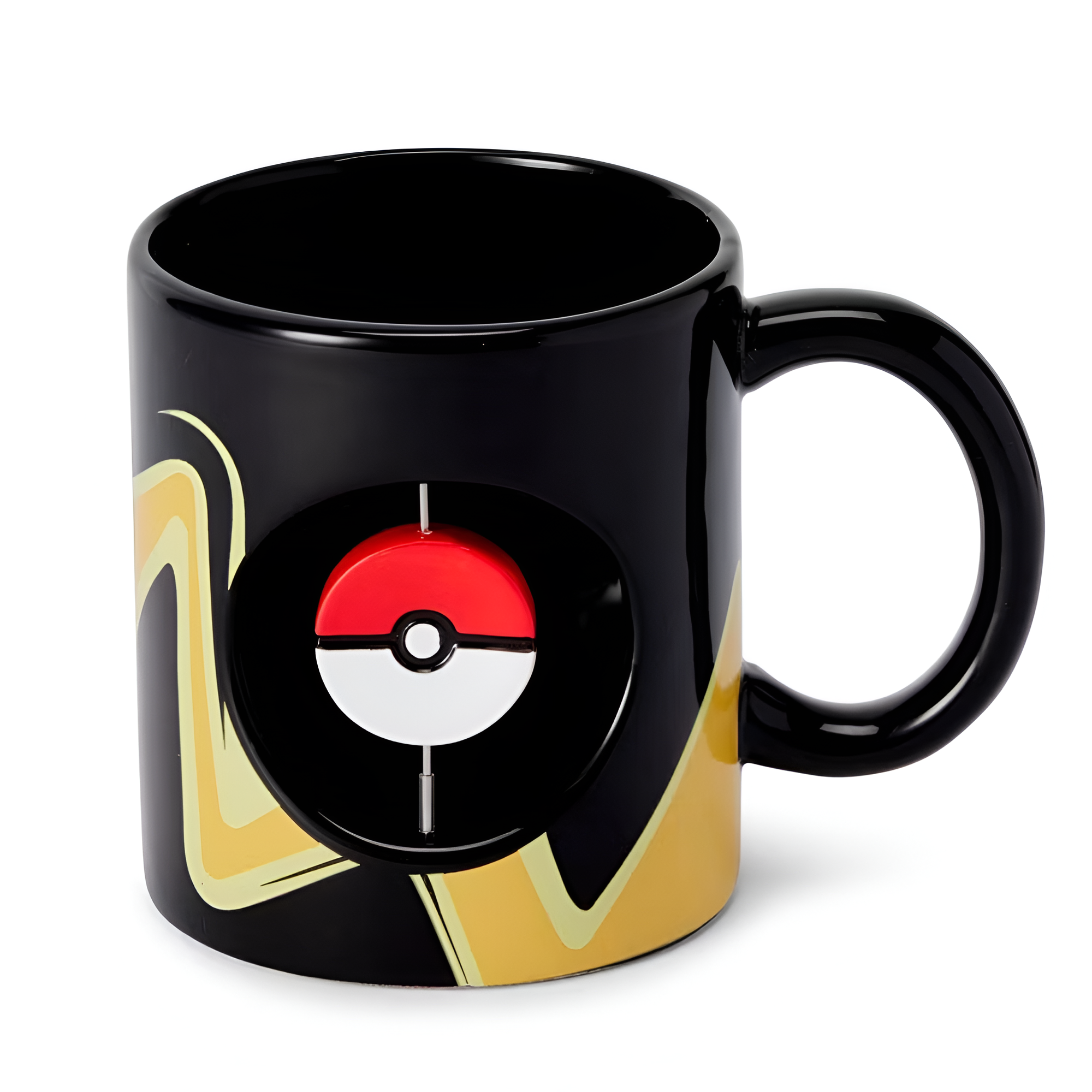 Just Funky Pokemon Pikachu & Pokeball Spinner Ceramic Mug - 16.9-Ounces Black