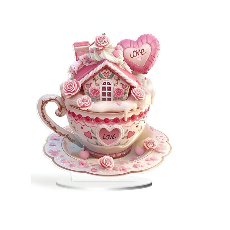 Teacup Cottage With Floral Accents - Inspire Cups