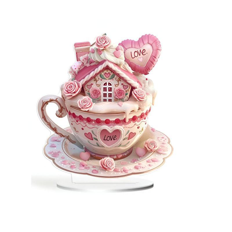 Teacup Cottage With Floral Accents - Inspire Cups