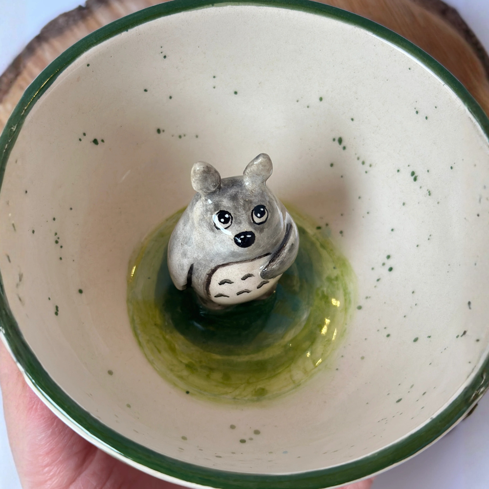 Totoro Handmade Ceramic Character Coffee Mug