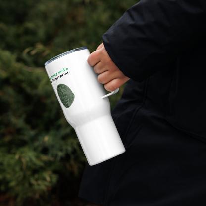 We Are Nature Printed Travel Mug Highlighting Human-Nature Connection - Inspire Cups