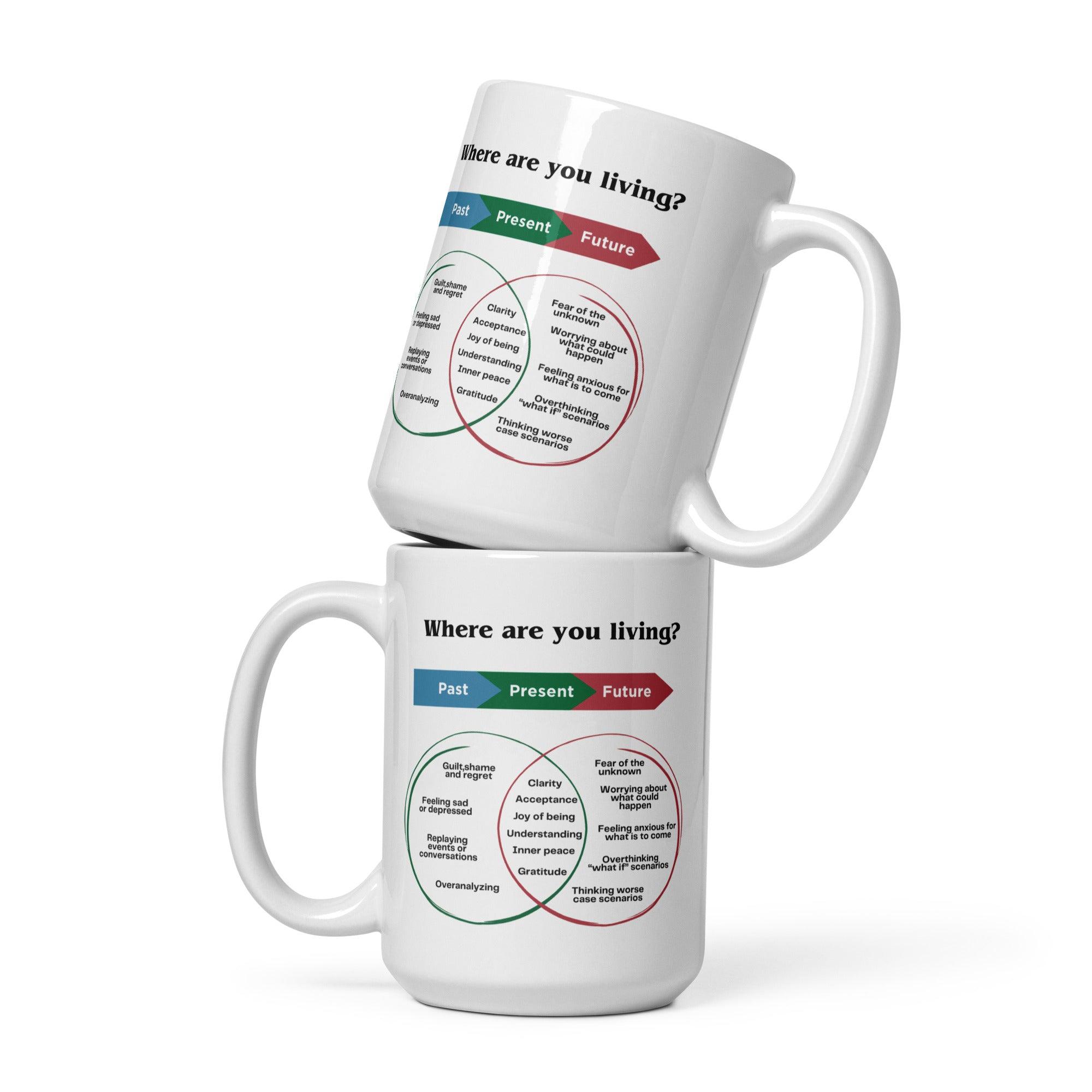 Mindfulness Present Moment Mug – Ceramic Reminder for Daily Wellness - Inspire Cups